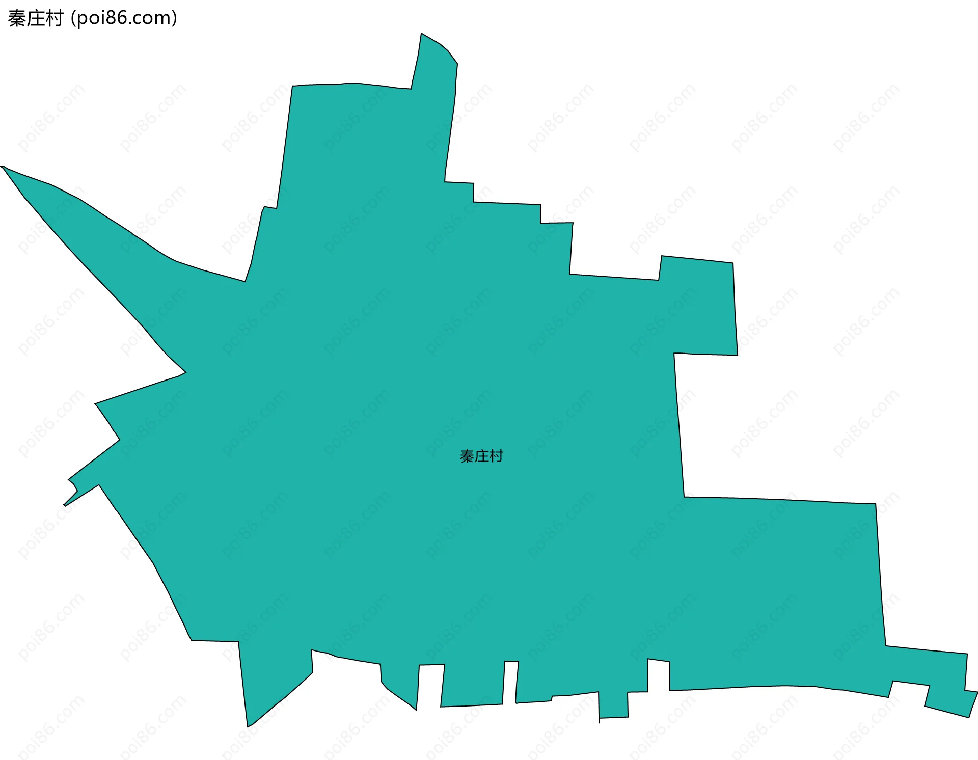 秦庄村边界地图