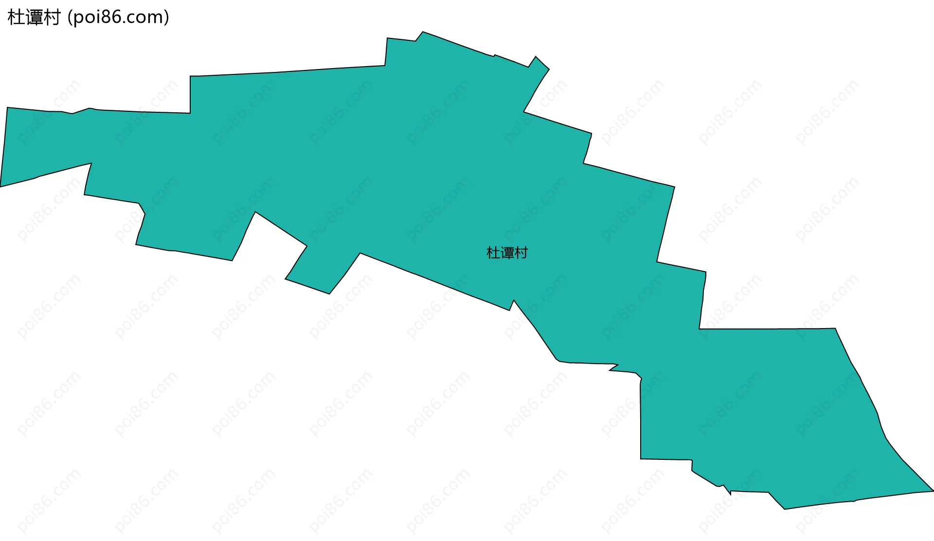 杜谭村边界地图