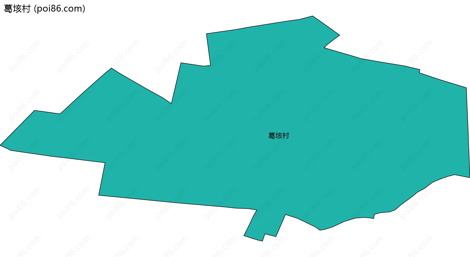 葛垓村边界地图