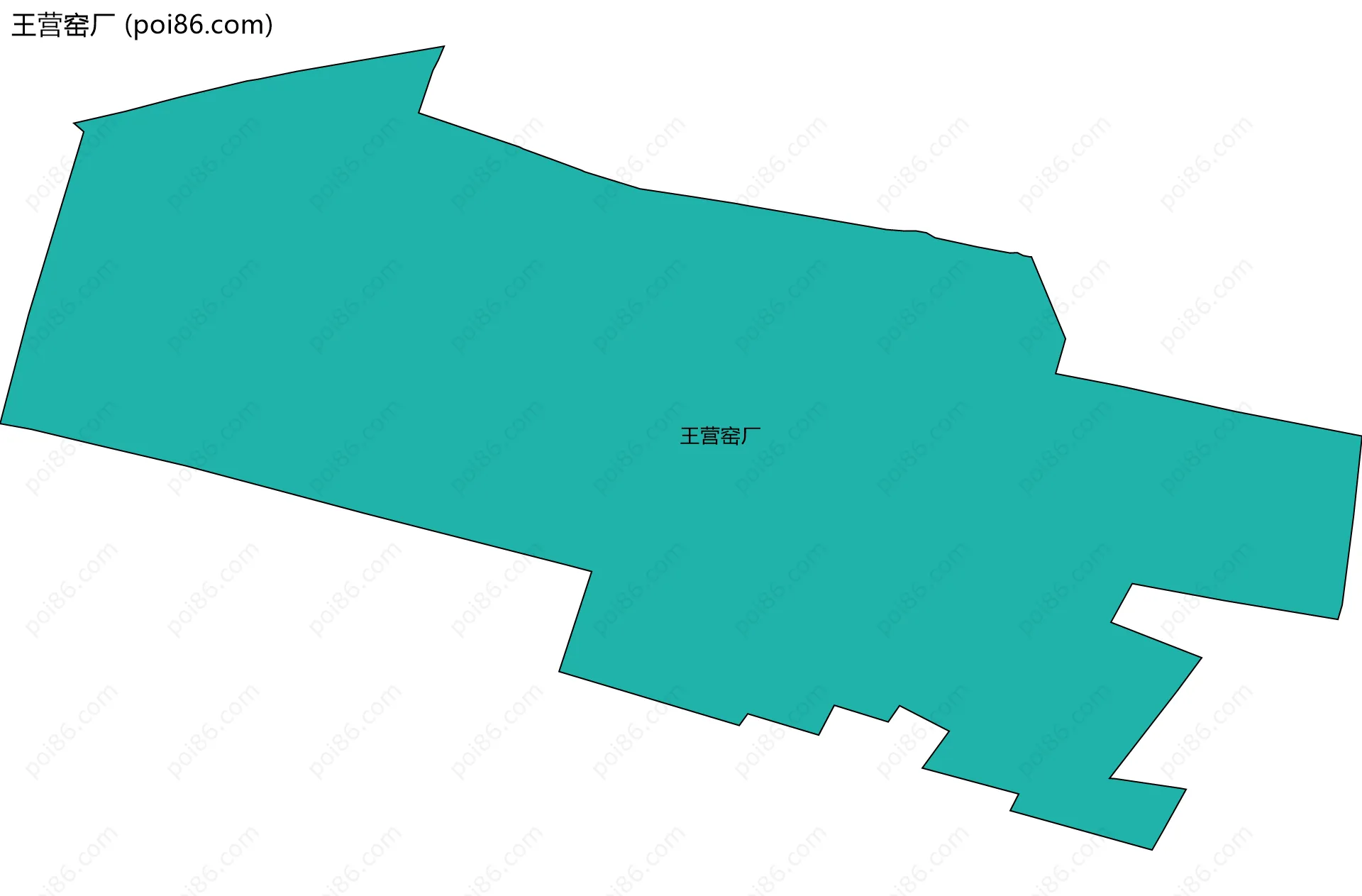王营窑厂边界地图