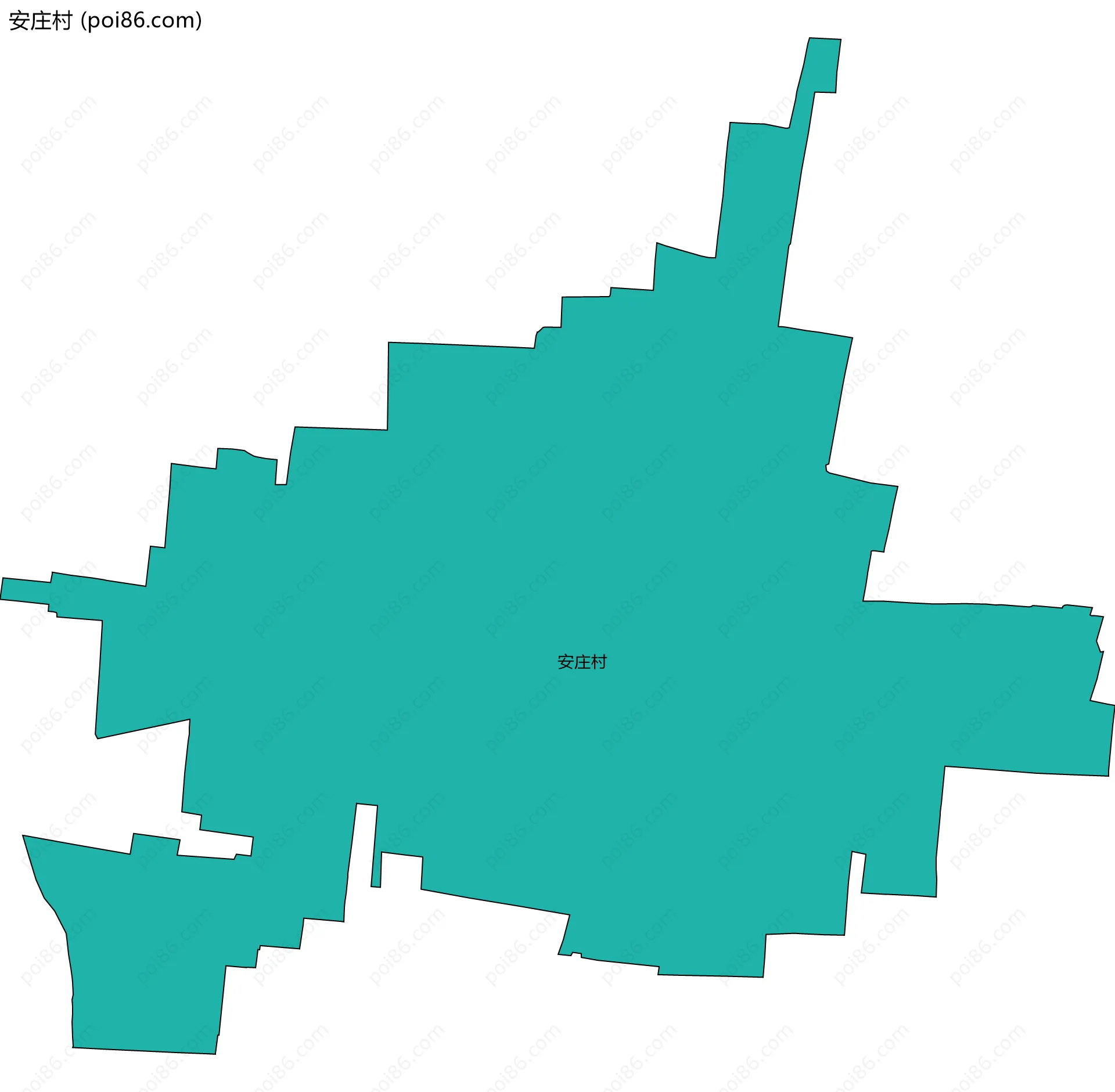安庄村边界地图