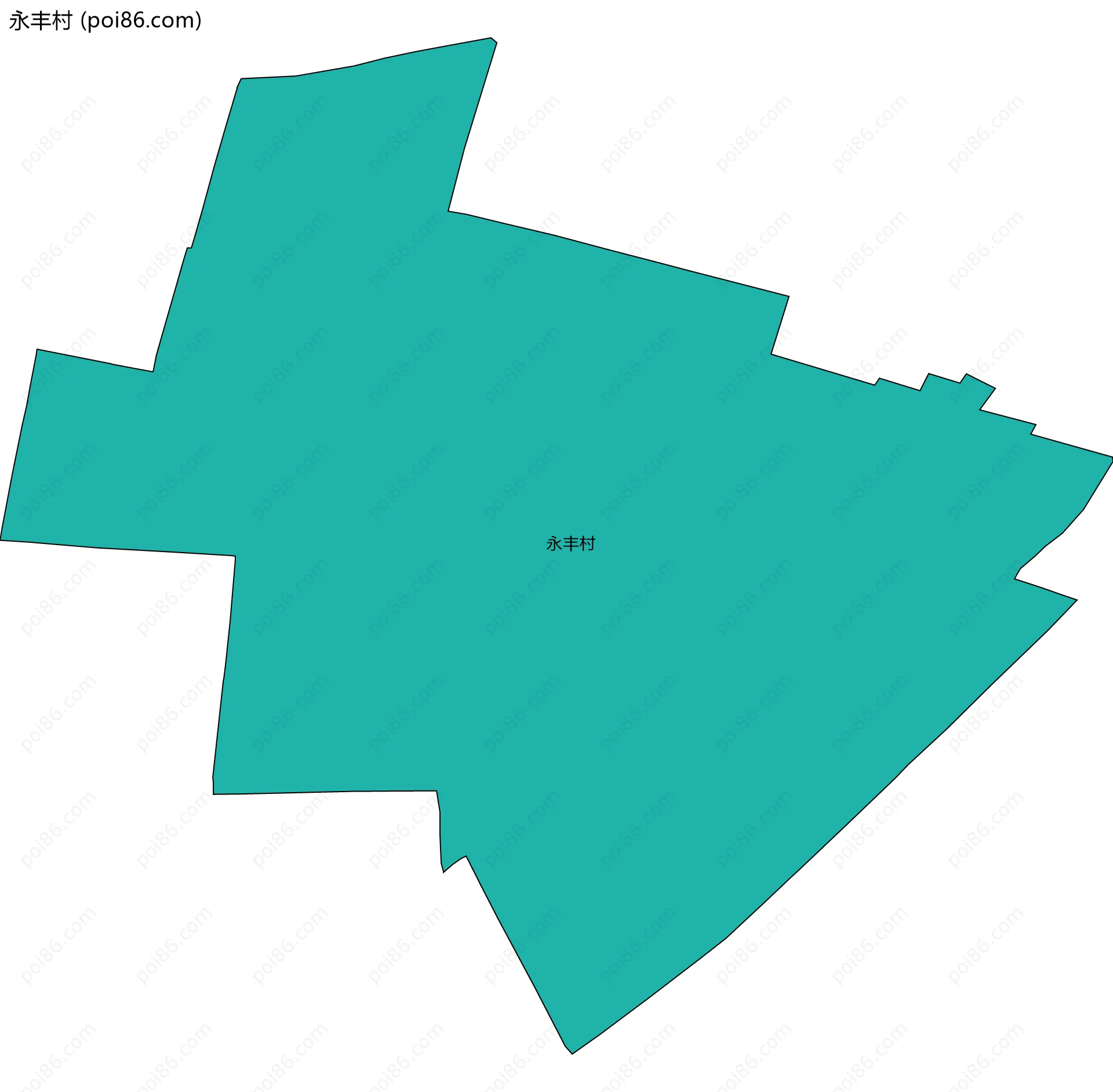 永丰村边界地图
