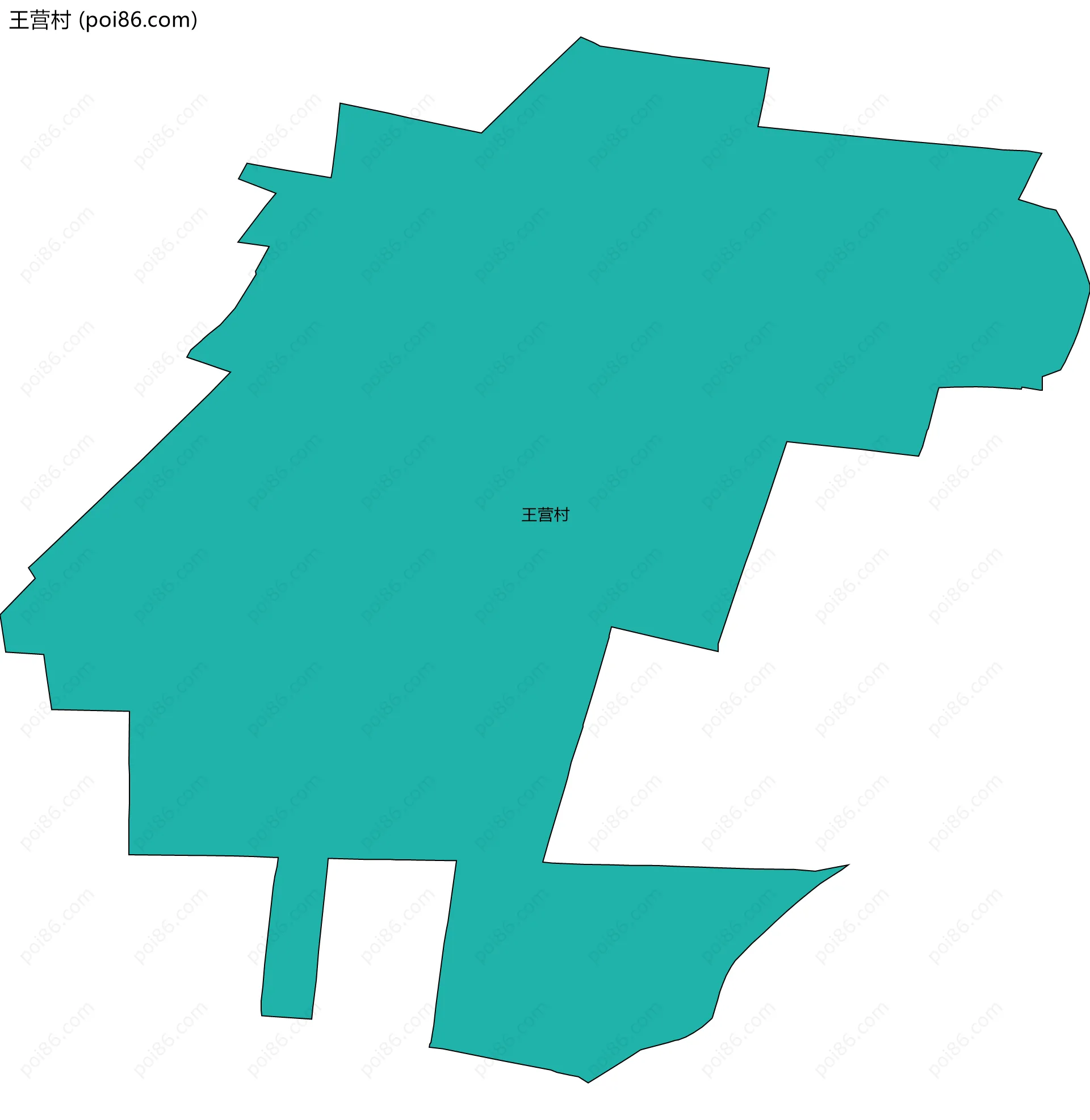 王营村边界地图