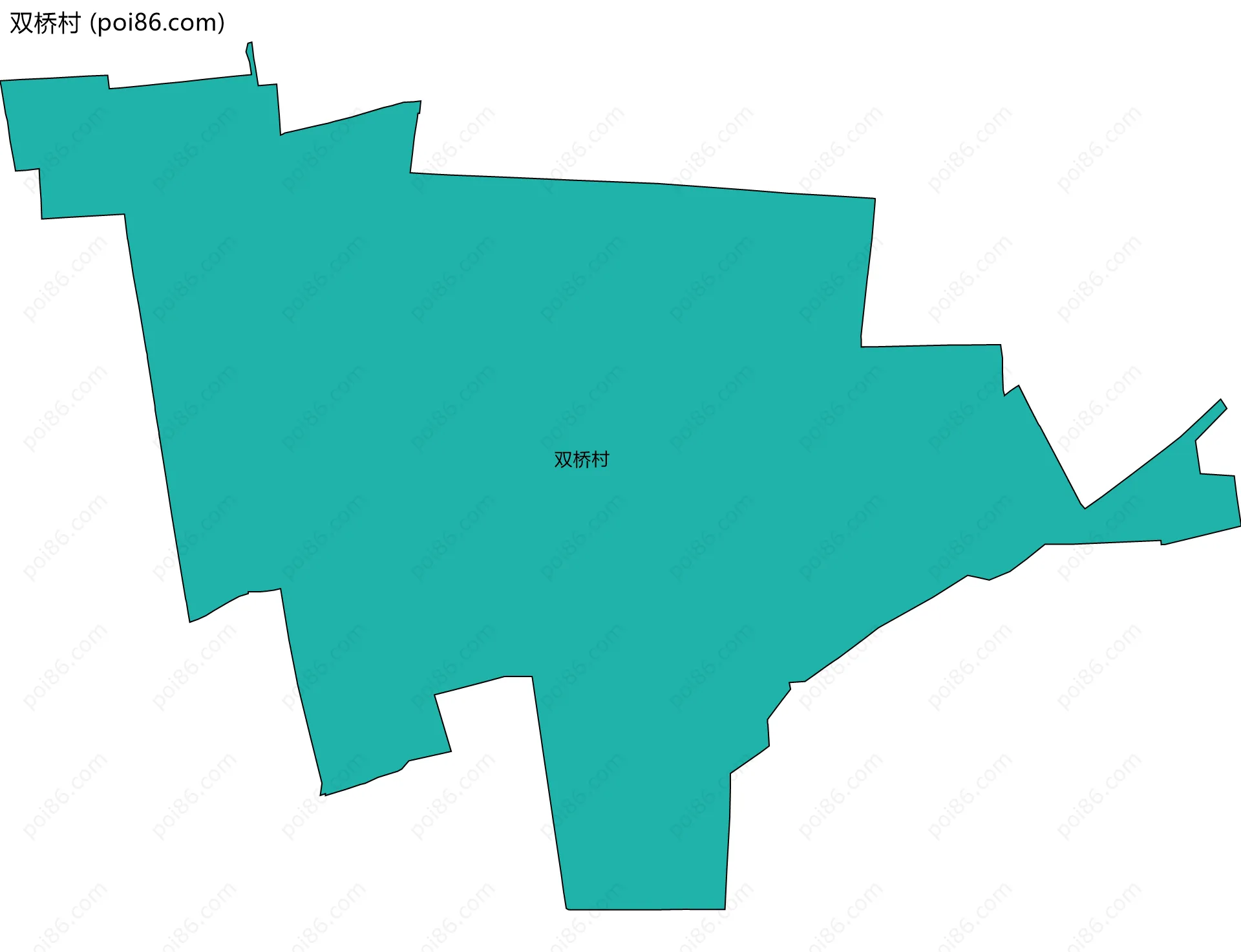 双桥村边界地图