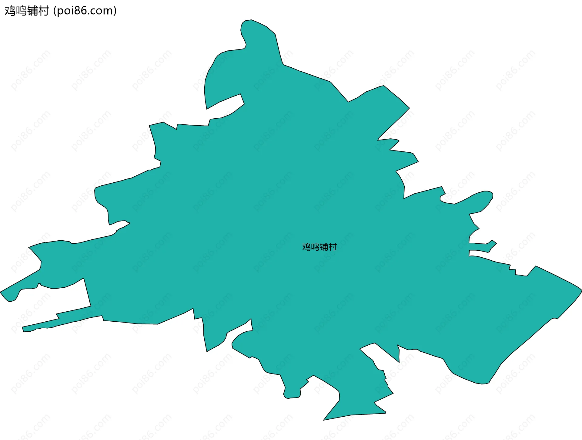 鸡鸣铺村边界地图