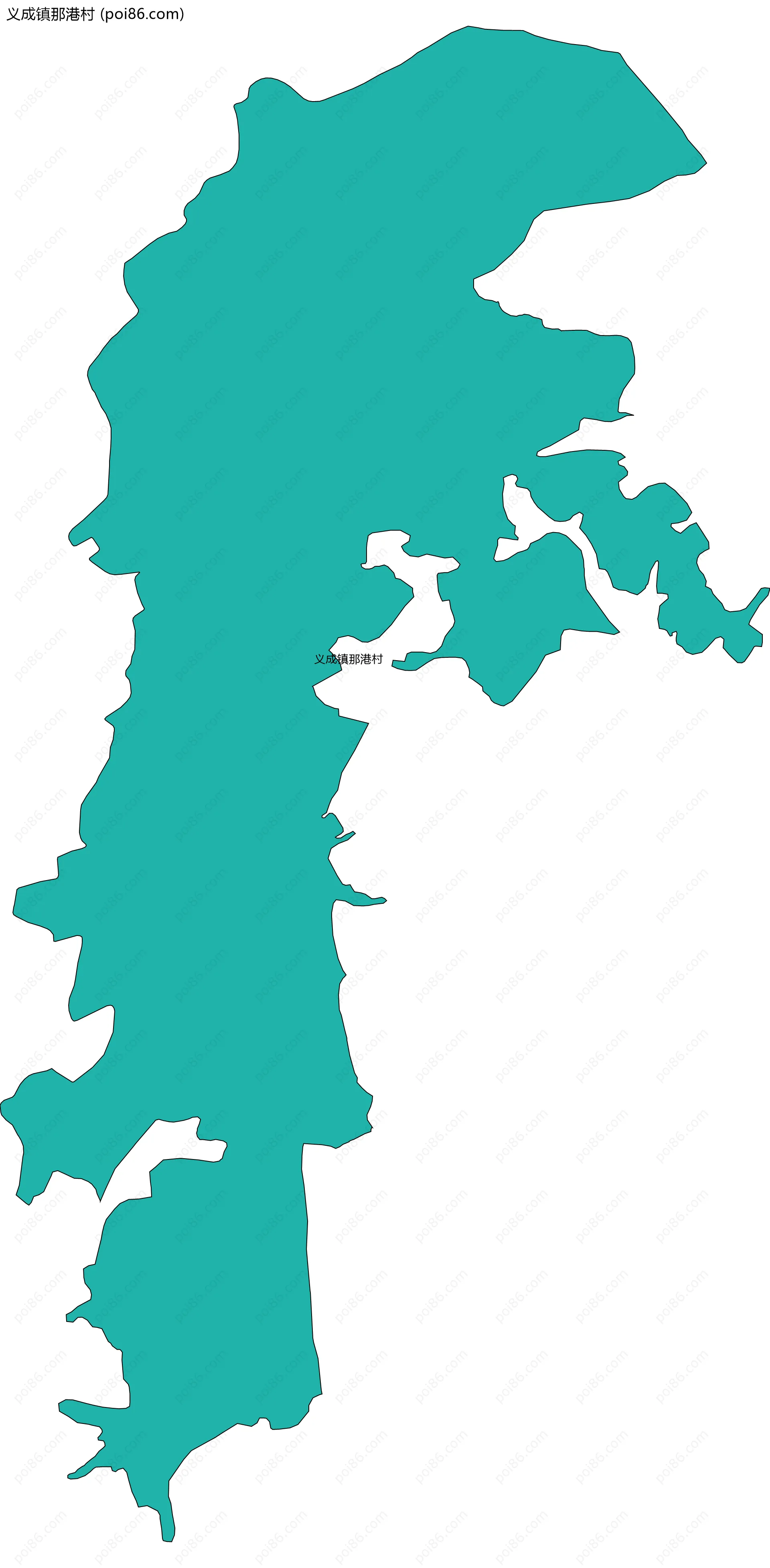 义成镇那港村边界地图