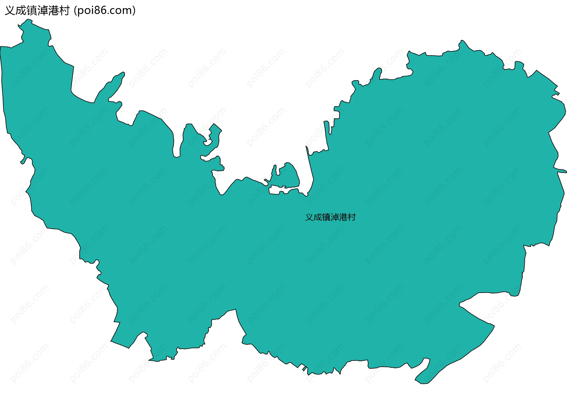 义成镇淖港村边界地图