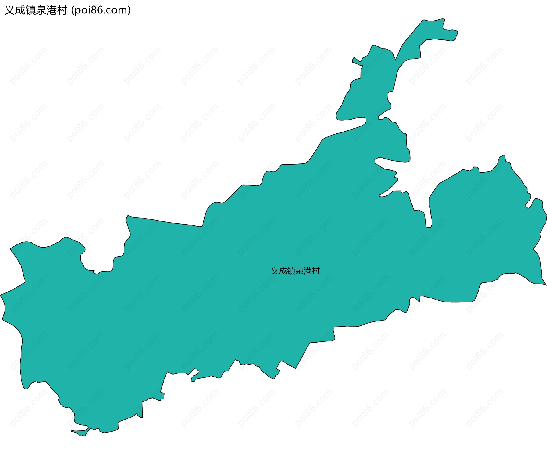 义成镇泉港村边界地图