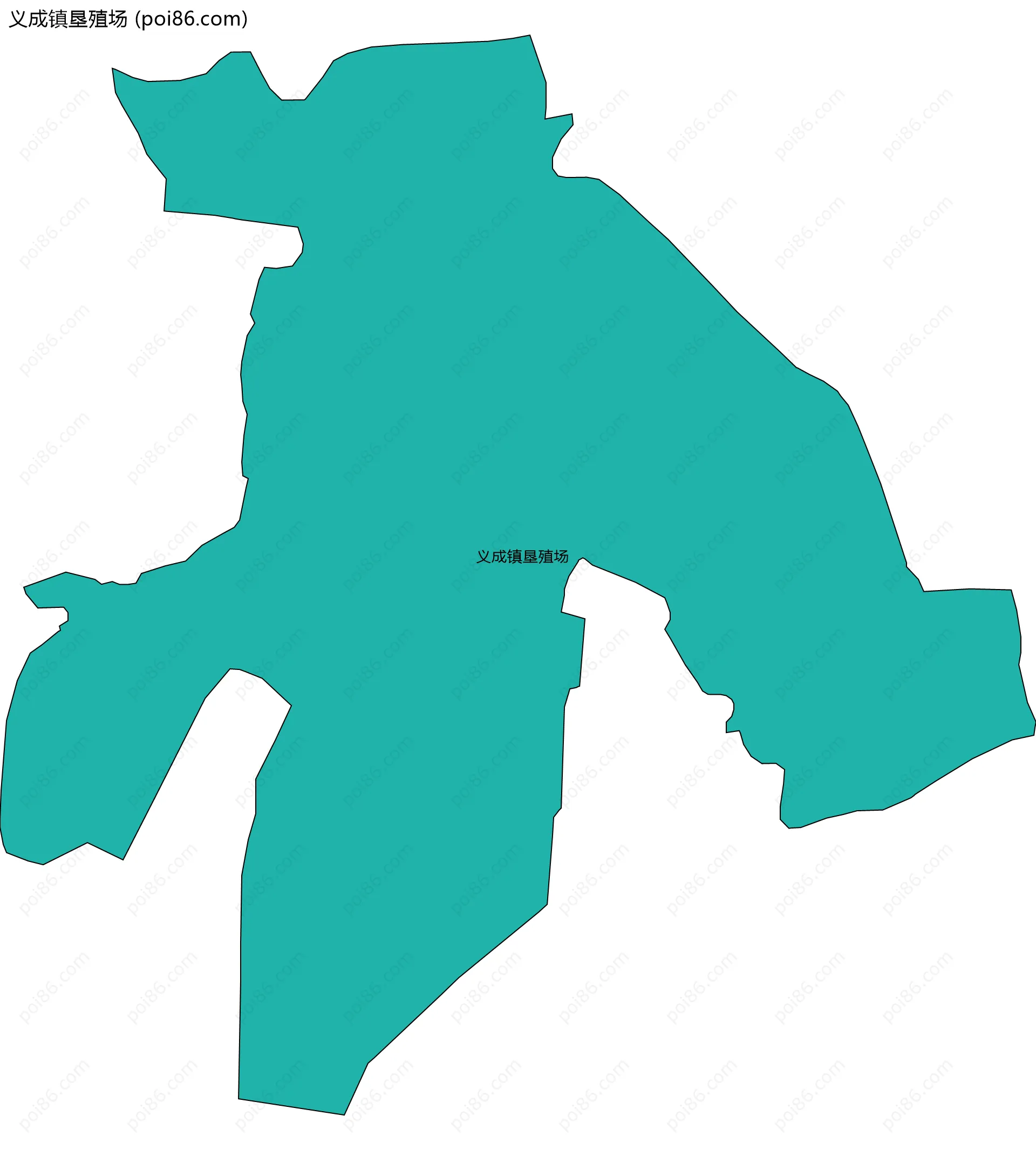 义成镇垦殖场边界地图