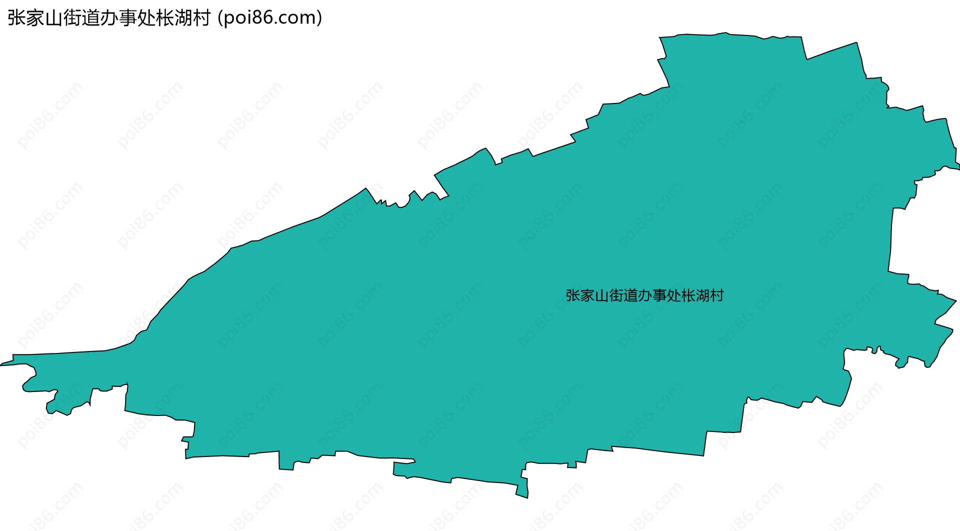 张家山街道办事处枨湖村边界地图