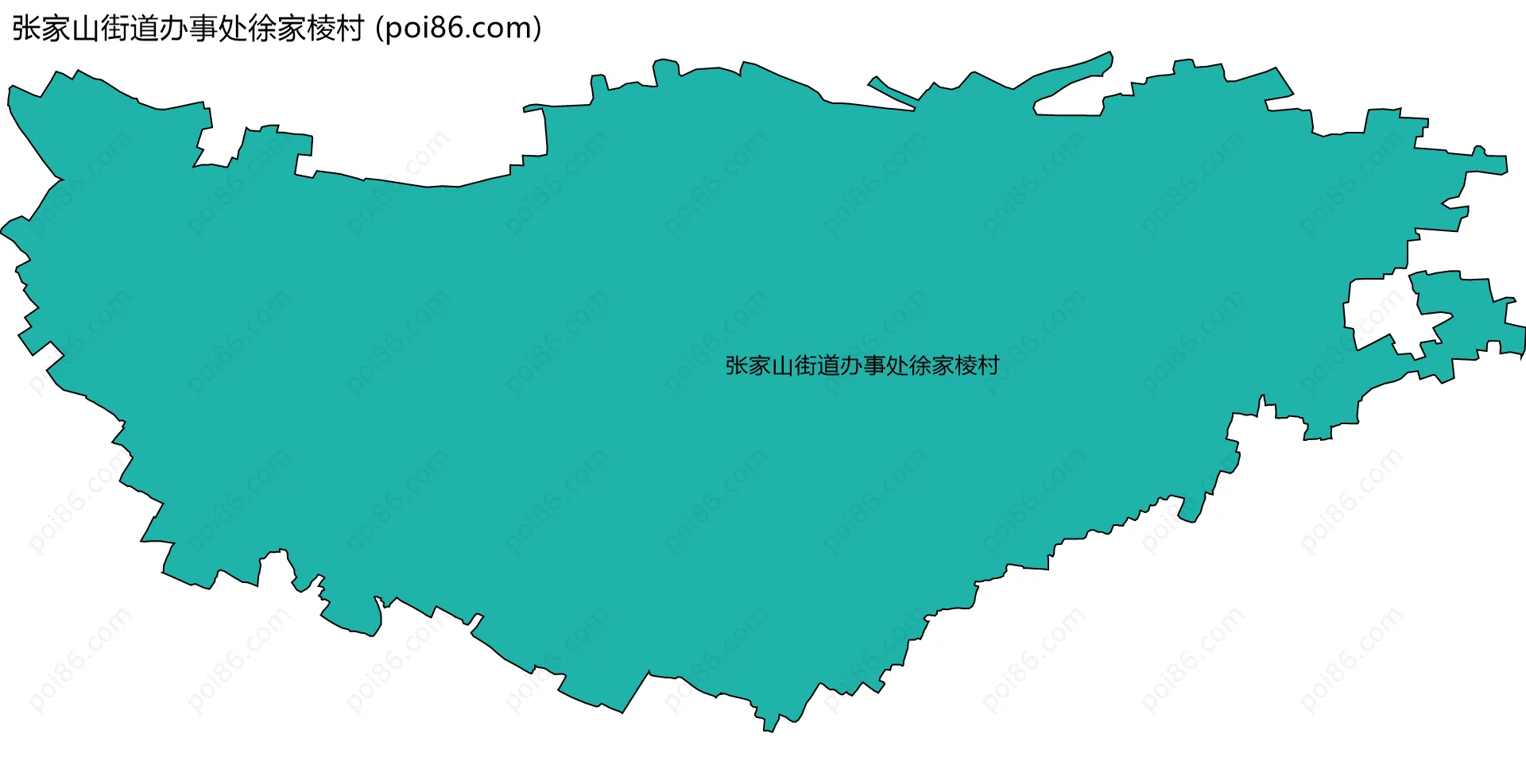 张家山街道办事处徐家棱村边界地图