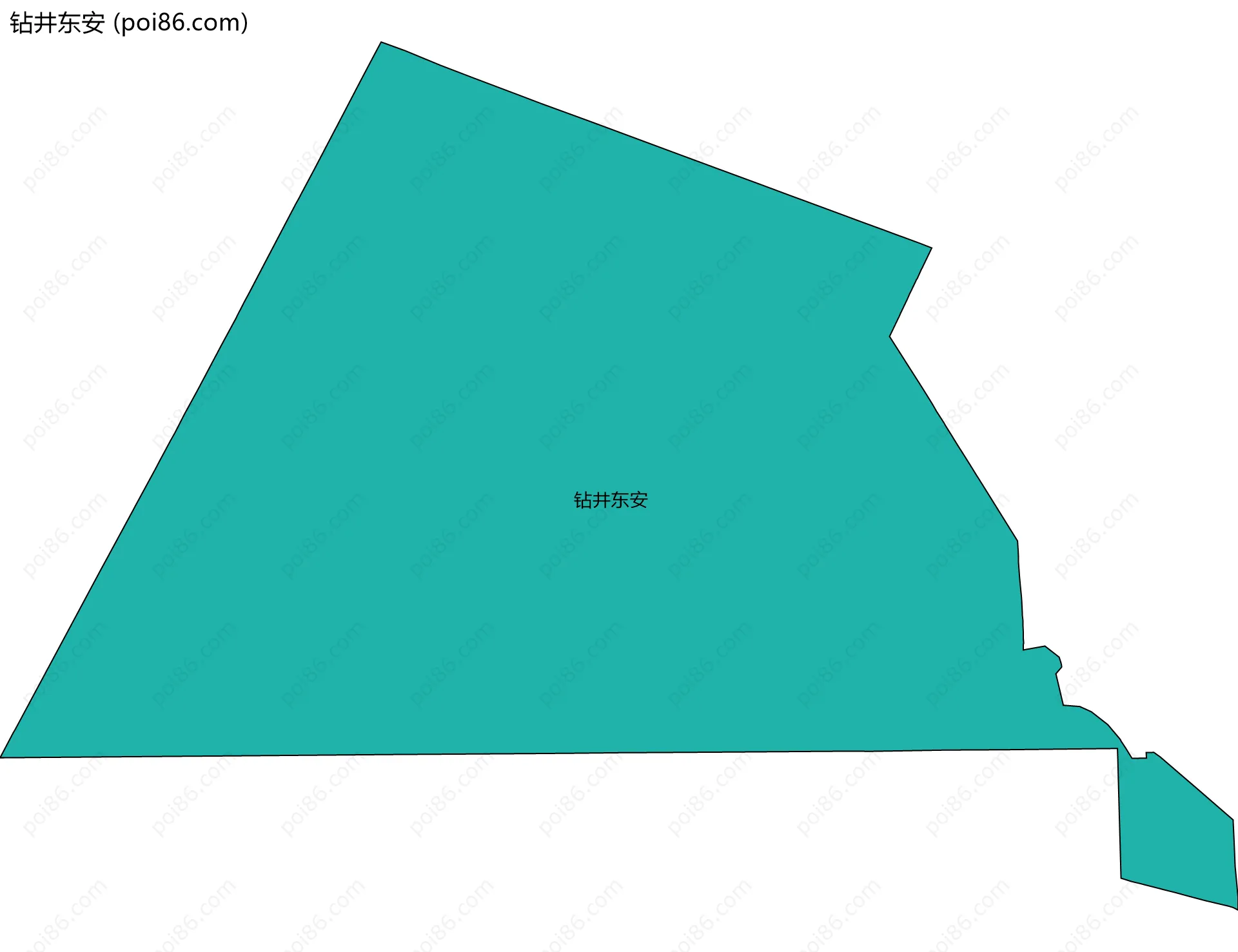 钻井东安边界地图