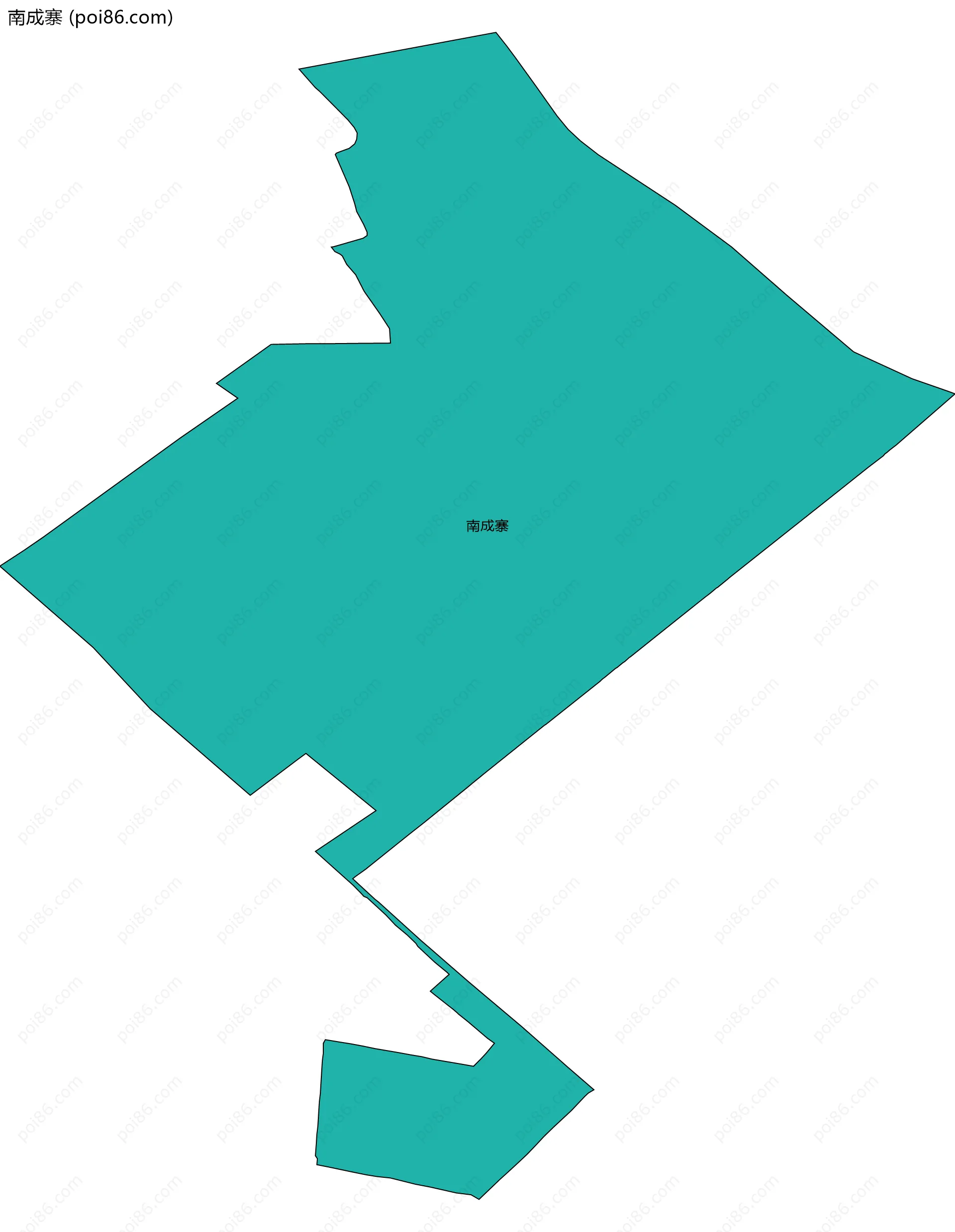 南成寨边界地图