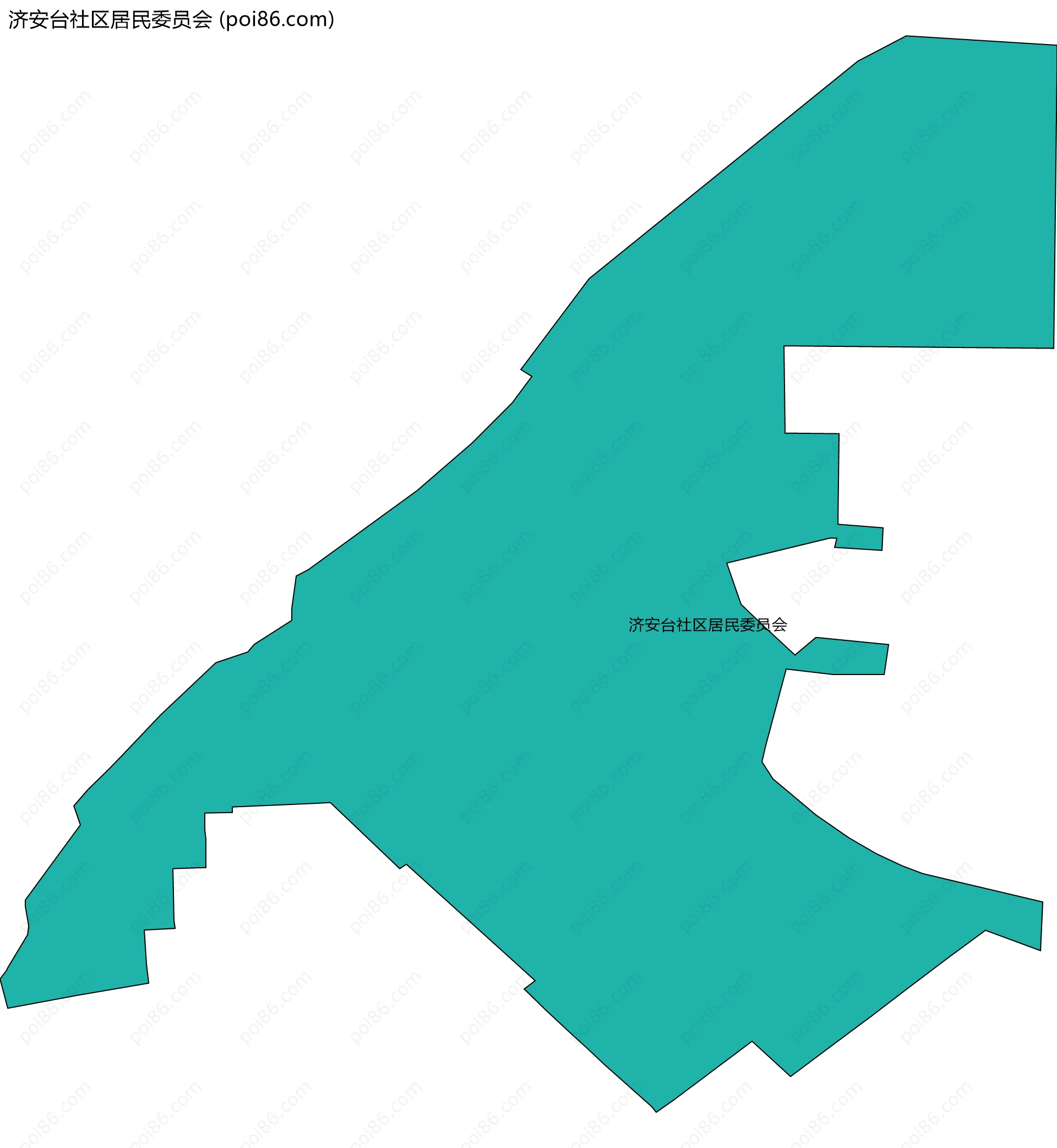 济安台社区居民委员会边界地图