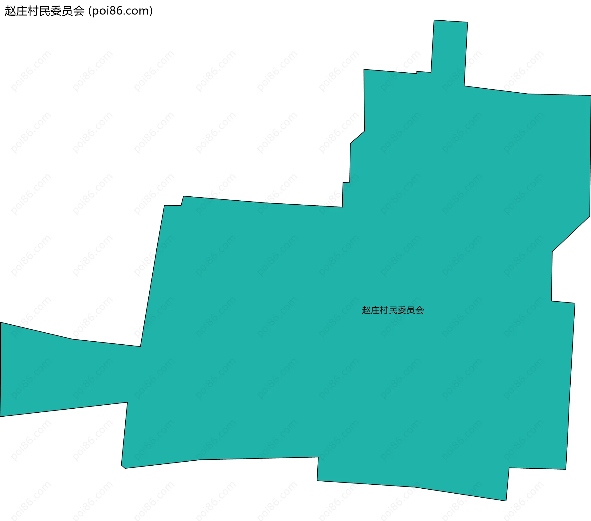赵庄村民委员会边界地图