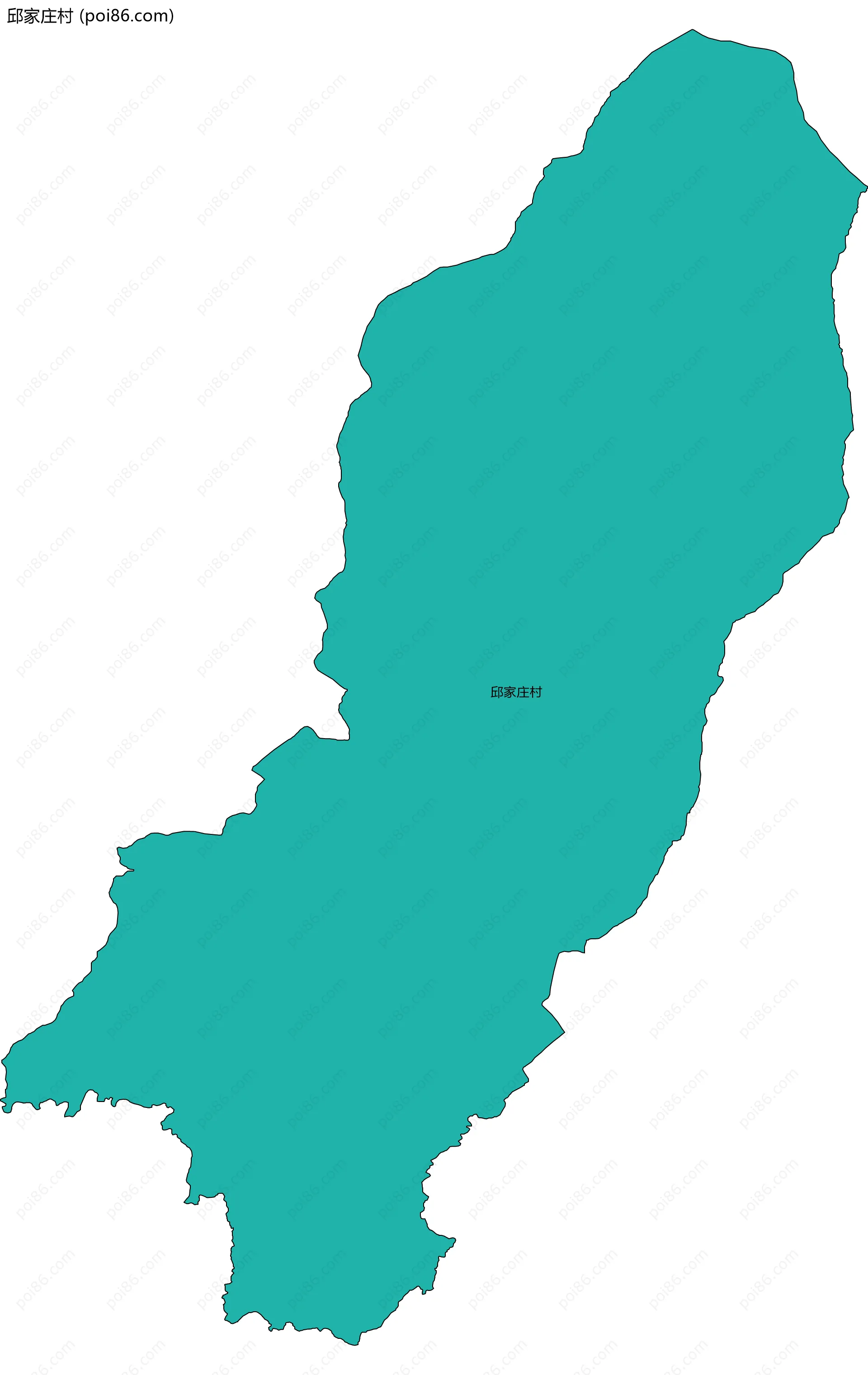 邱家庄村边界地图