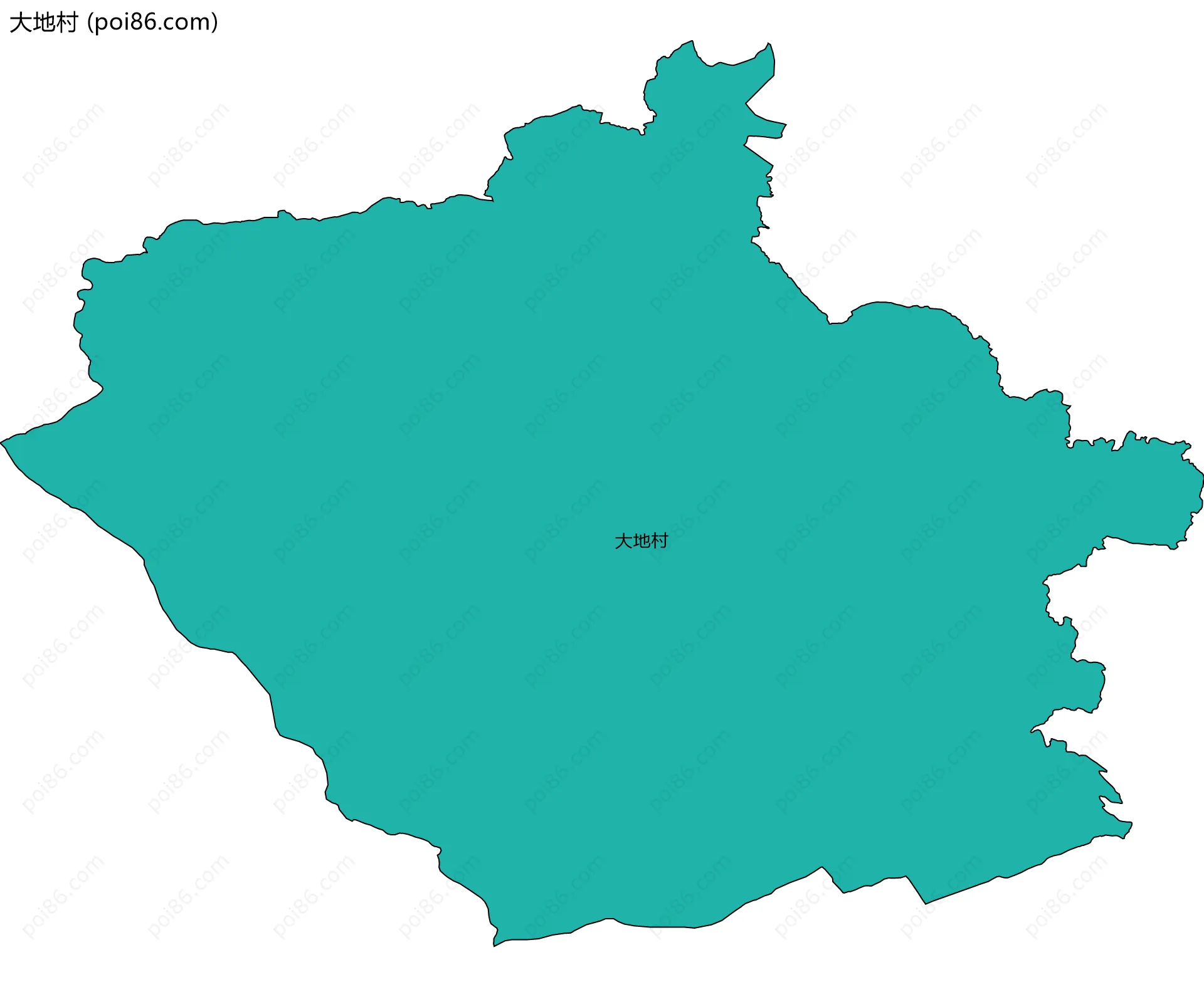 大地村边界地图