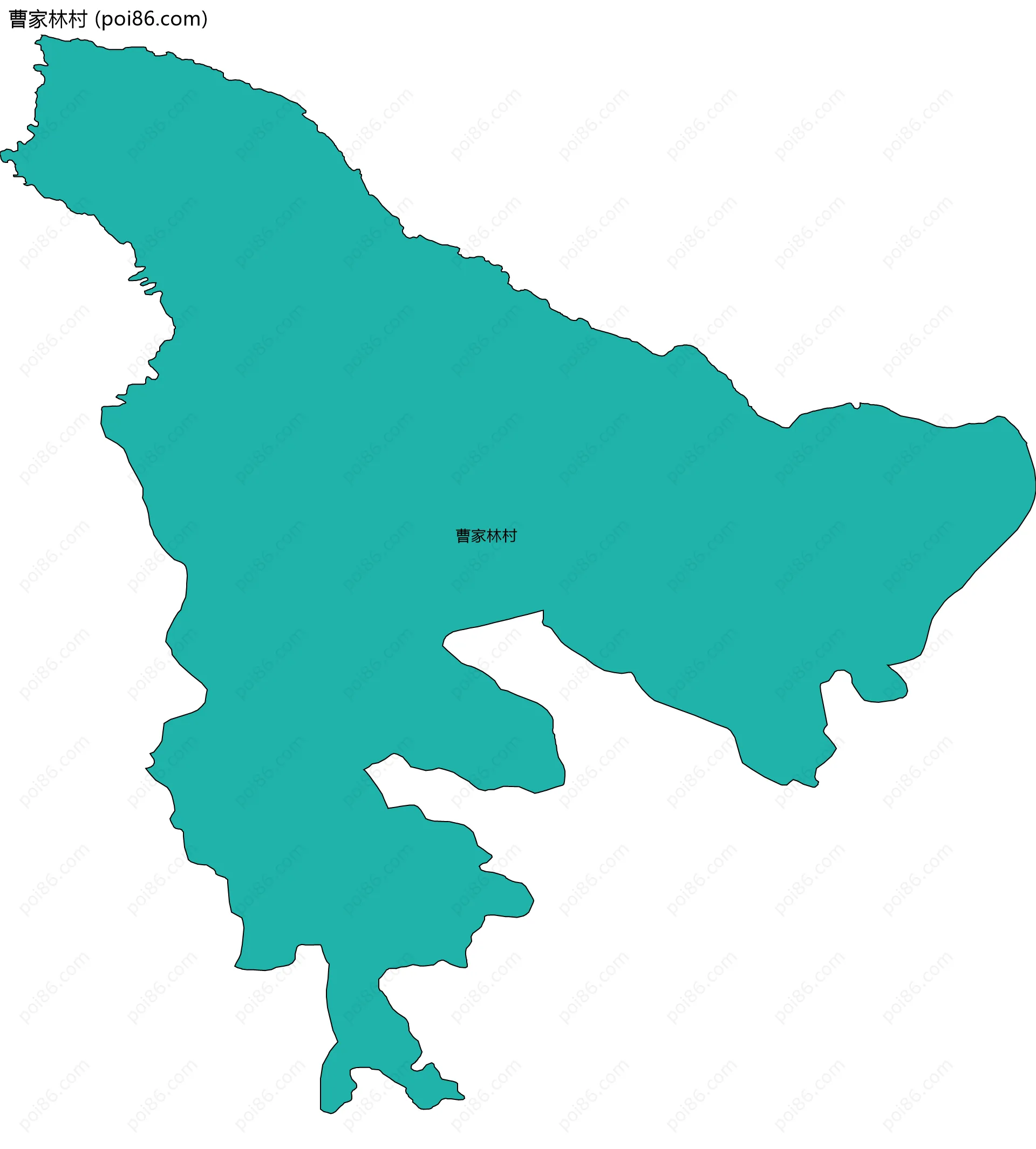 曹家林村边界地图