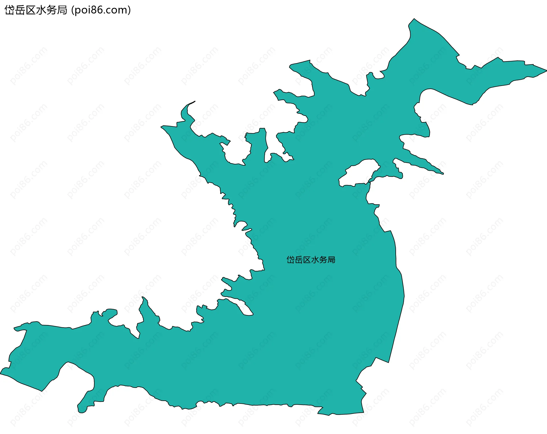 岱岳区水务局边界地图