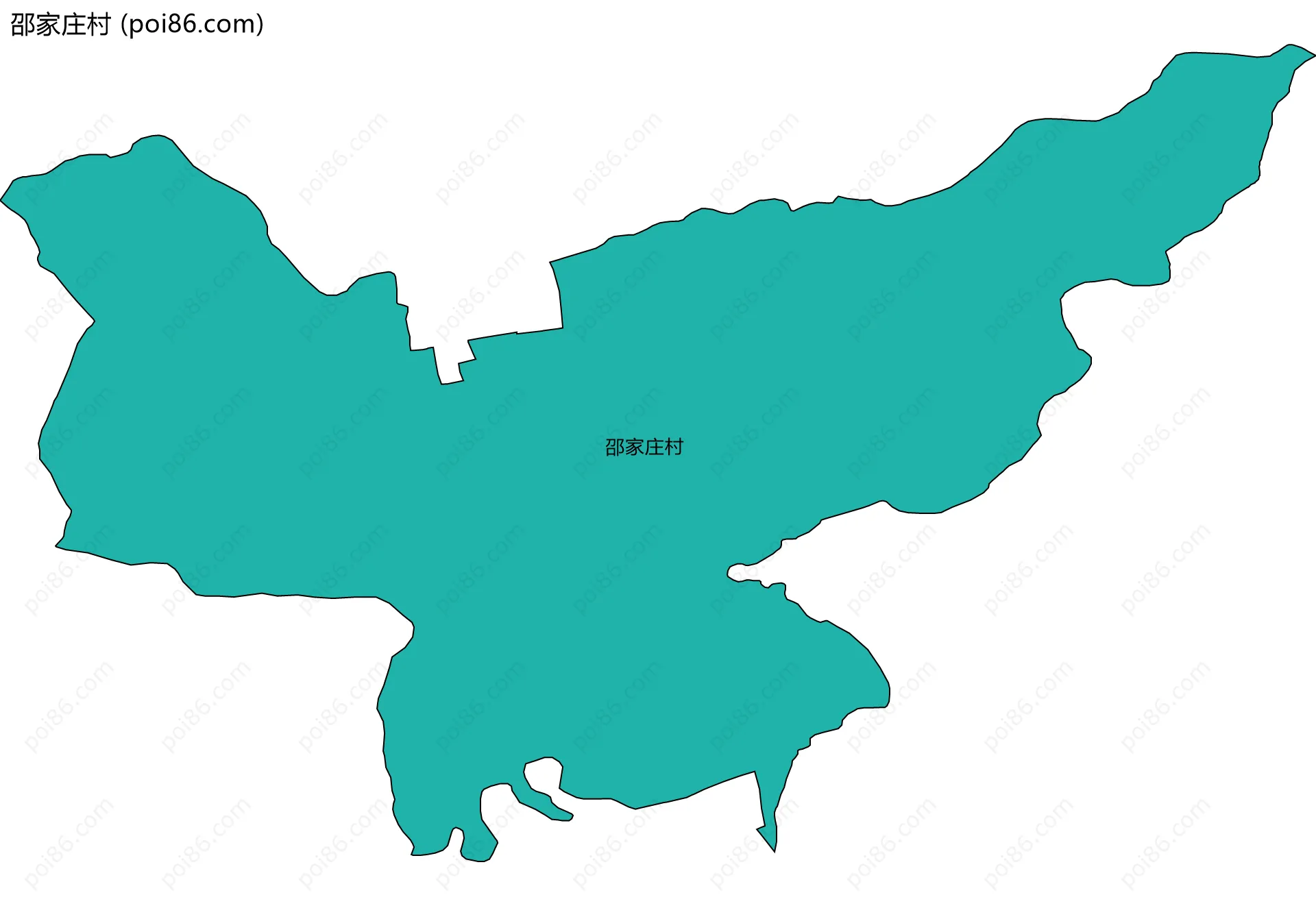 邵家庄村边界地图