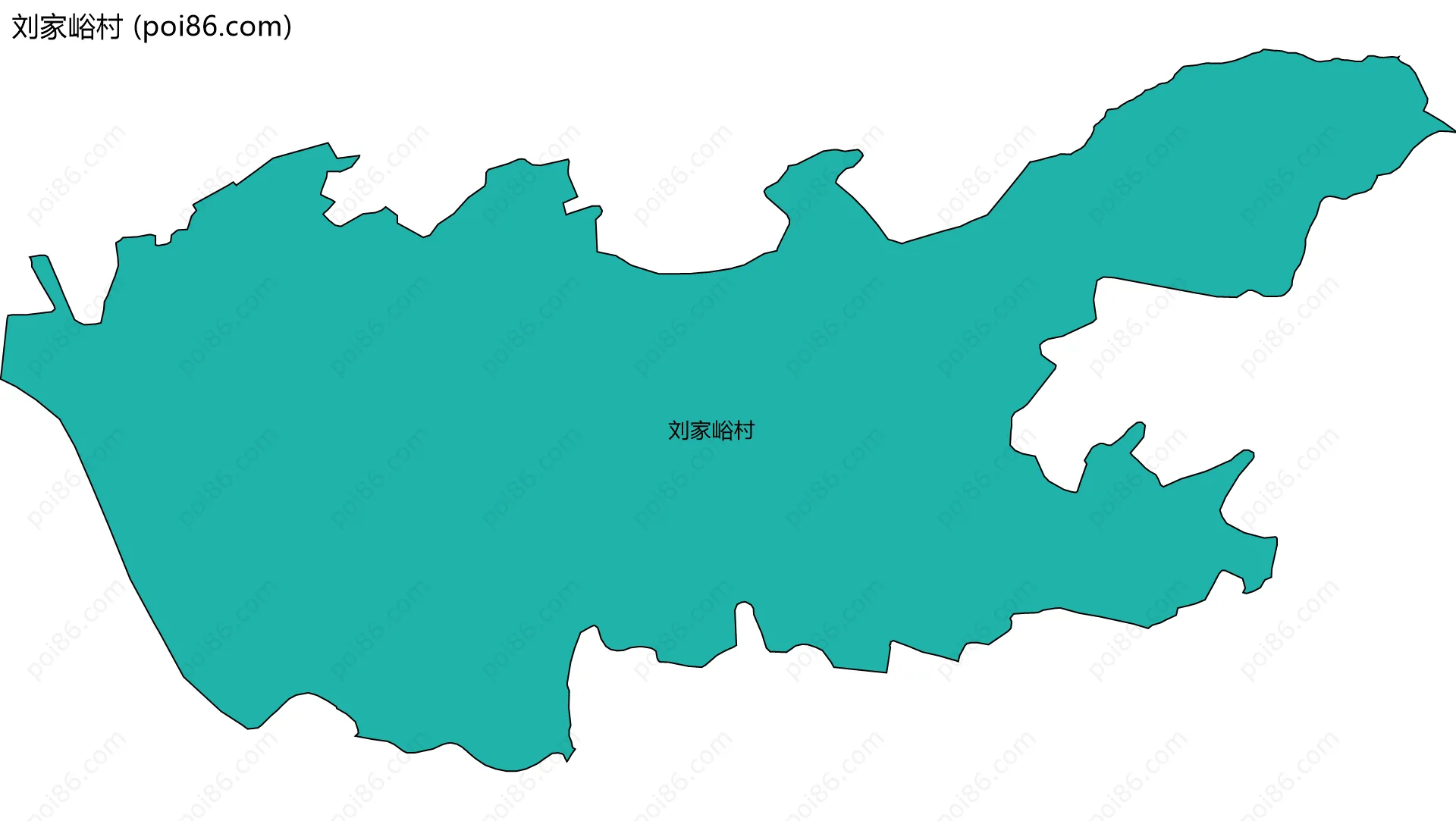 刘家峪村边界地图