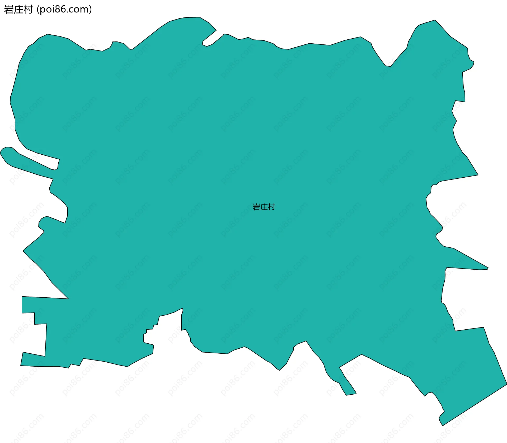 岩庄村边界地图