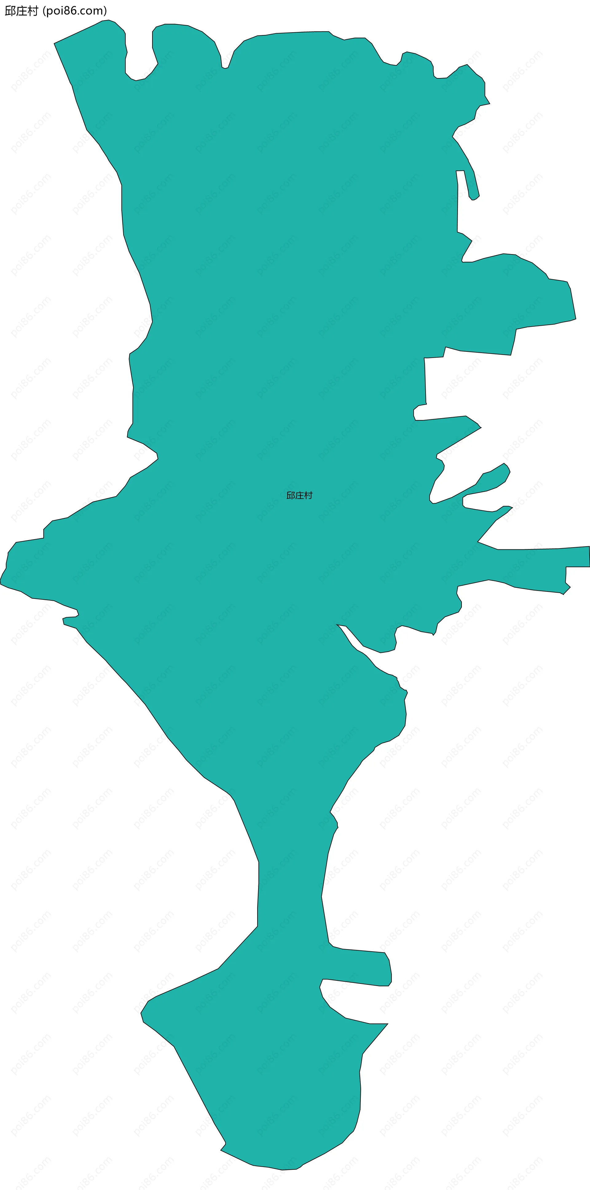 邱庄村边界地图