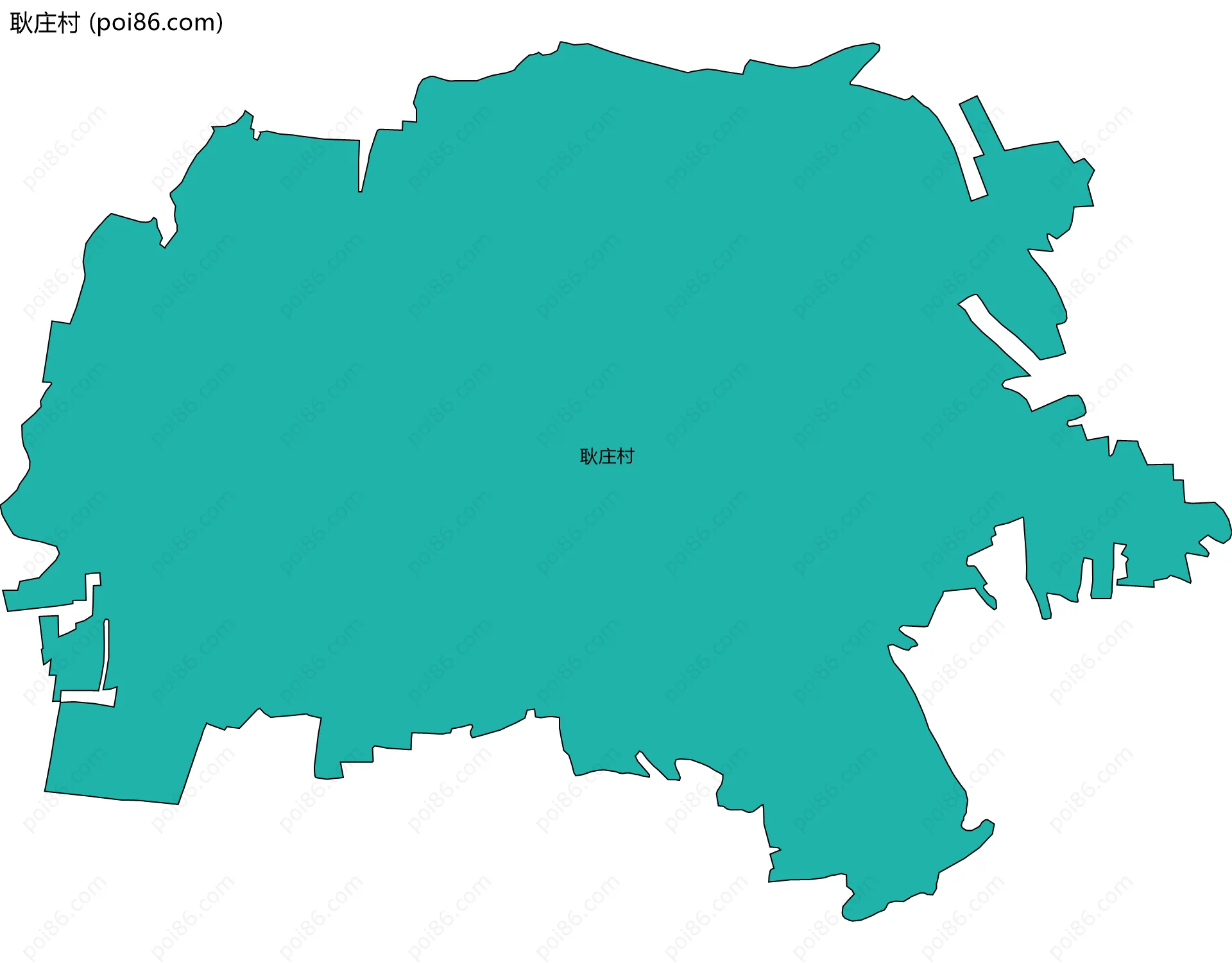耿庄村边界地图