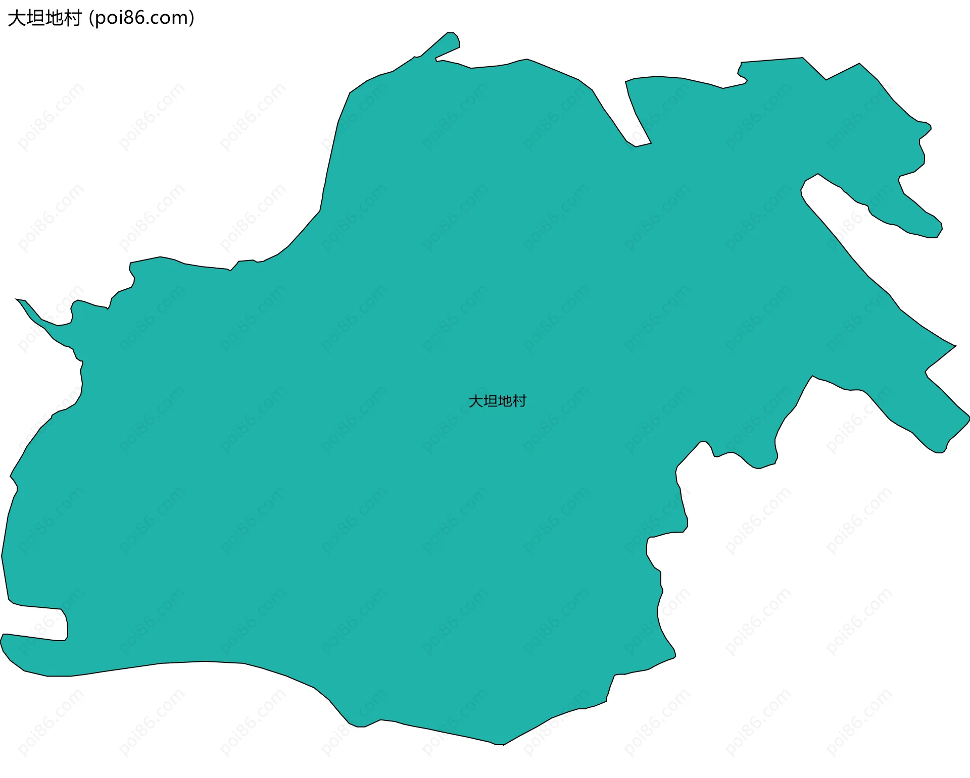 大坦地村边界地图