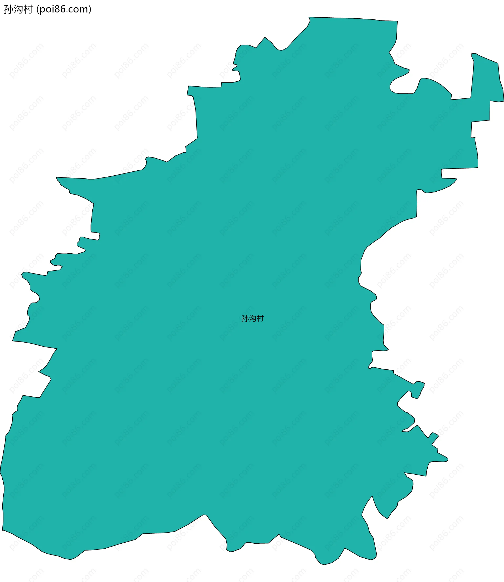 孙沟村边界地图