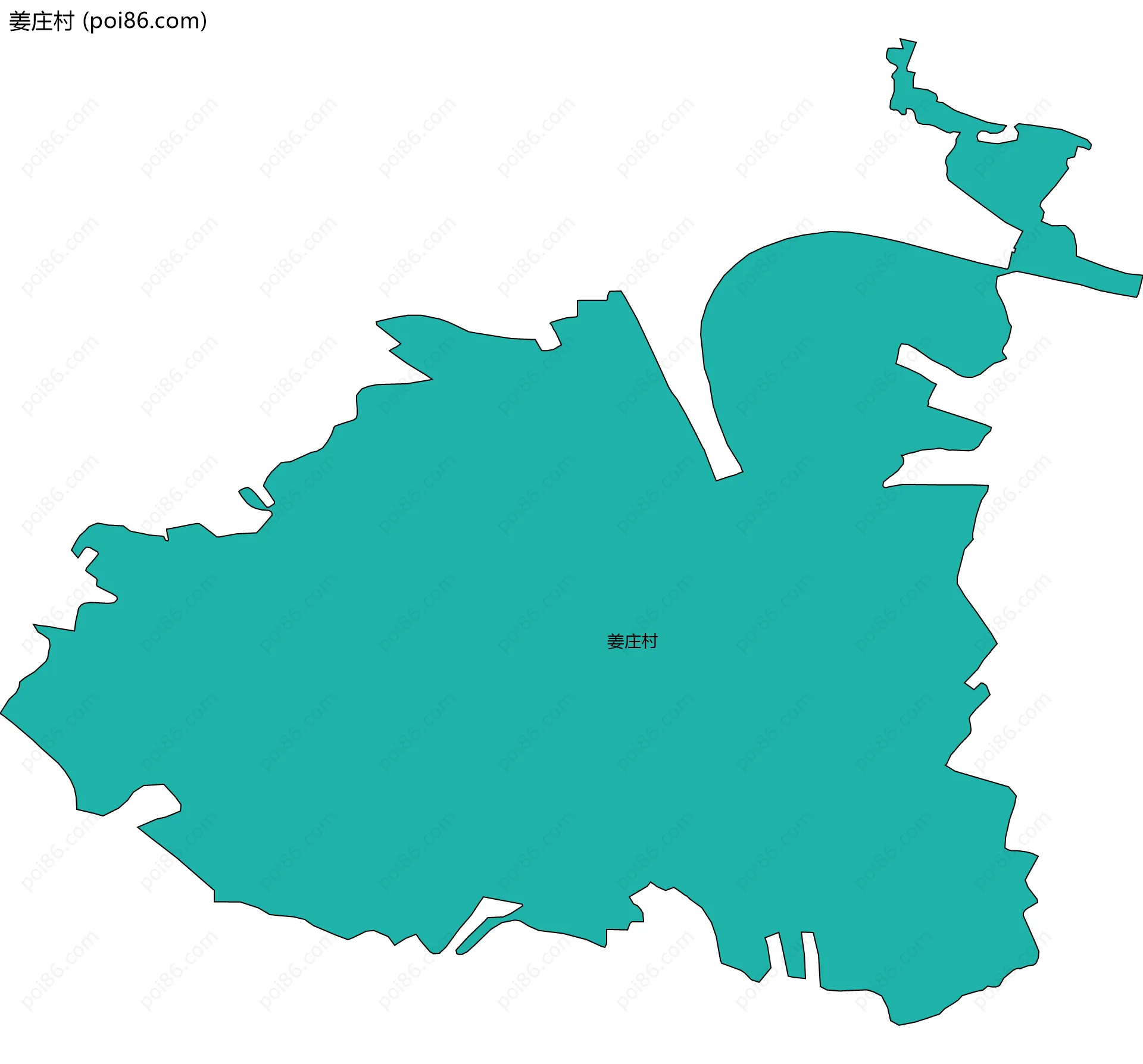 姜庄村边界地图