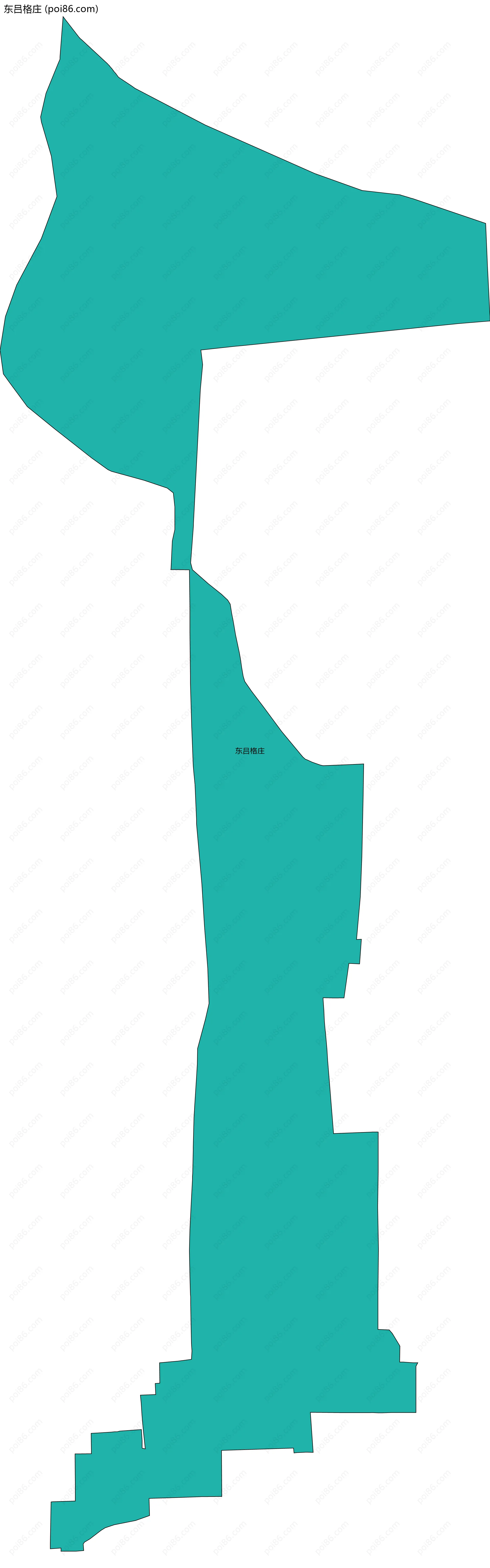 东吕格庄边界地图