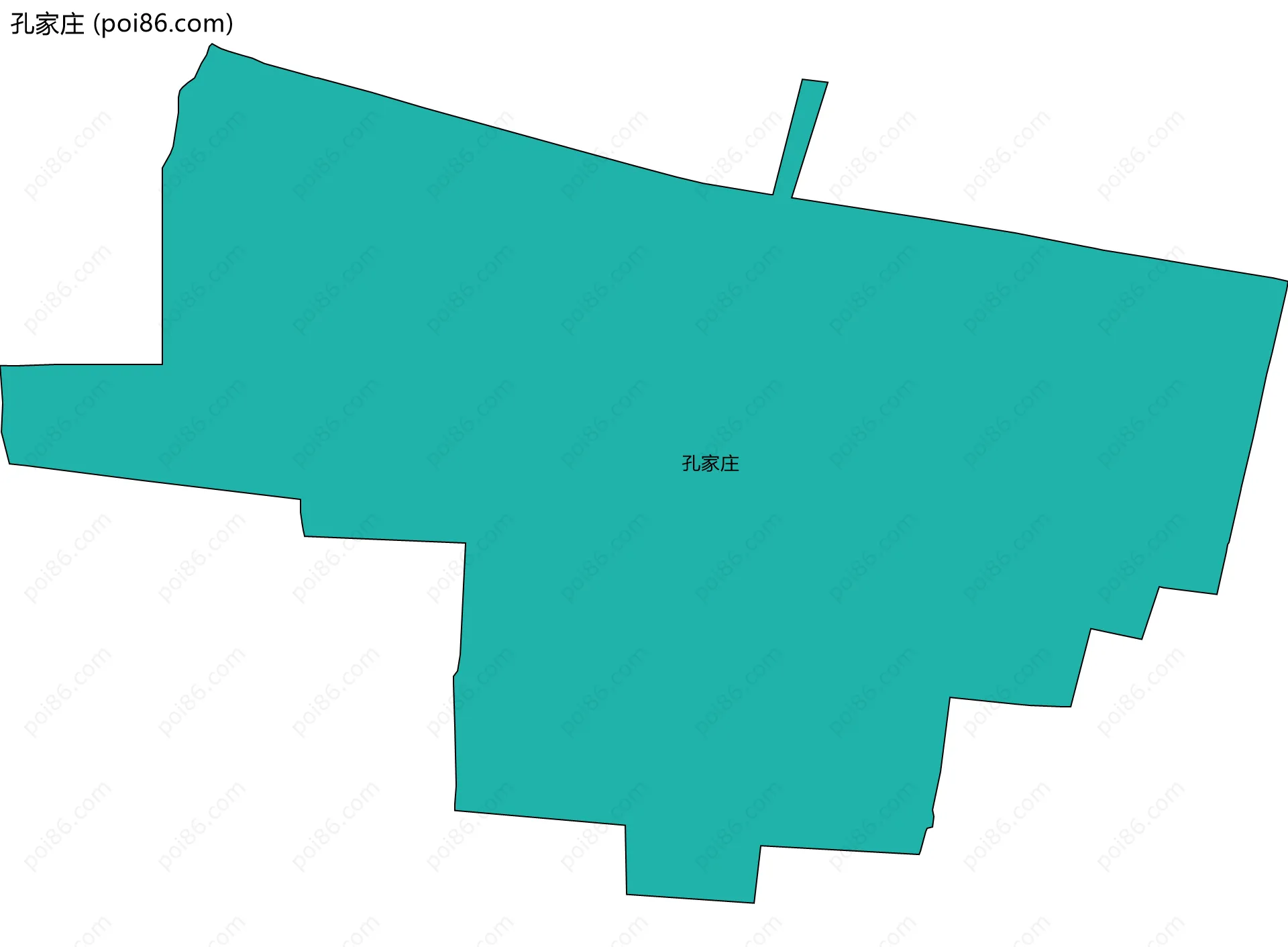孔家庄边界地图