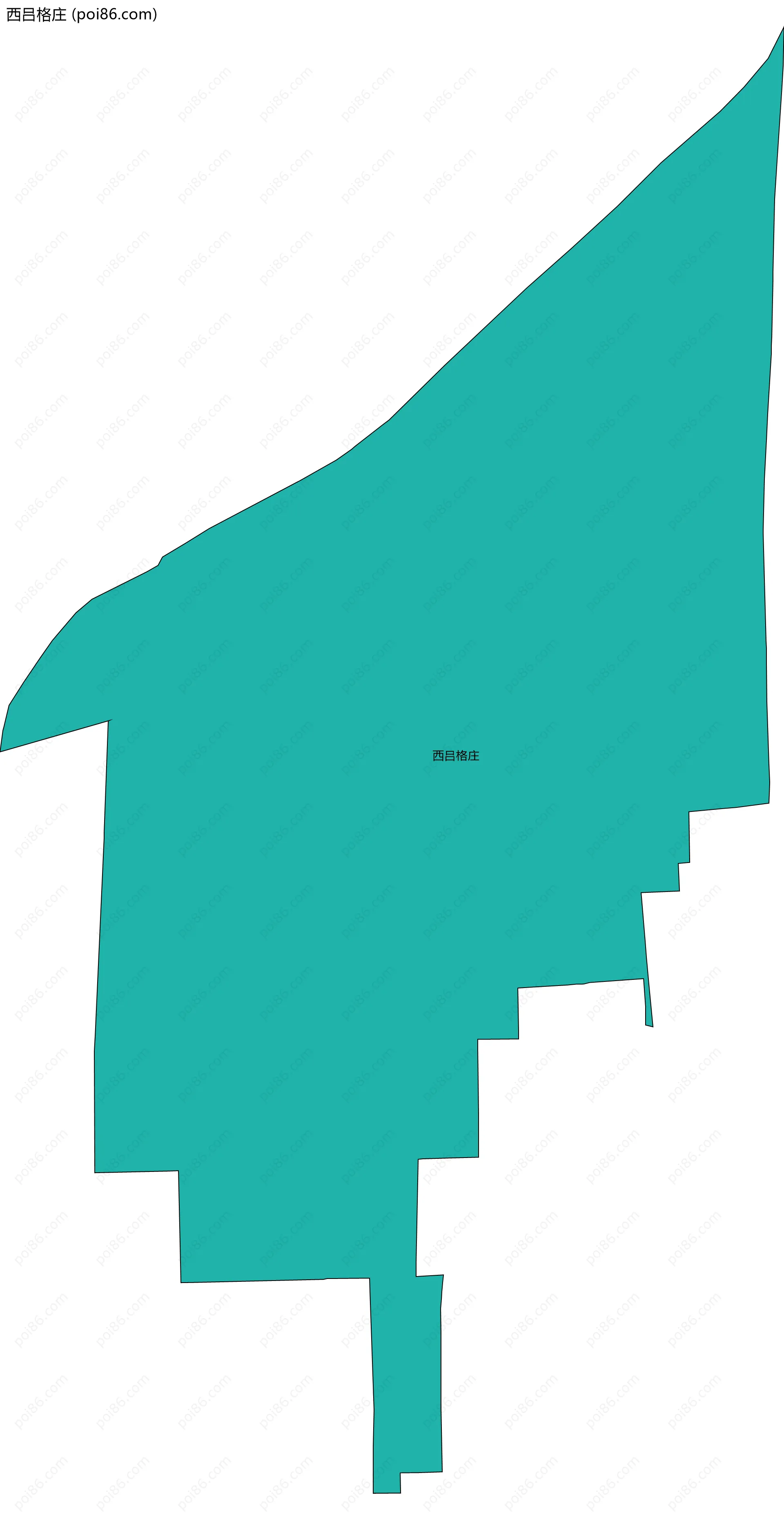 西吕格庄边界地图