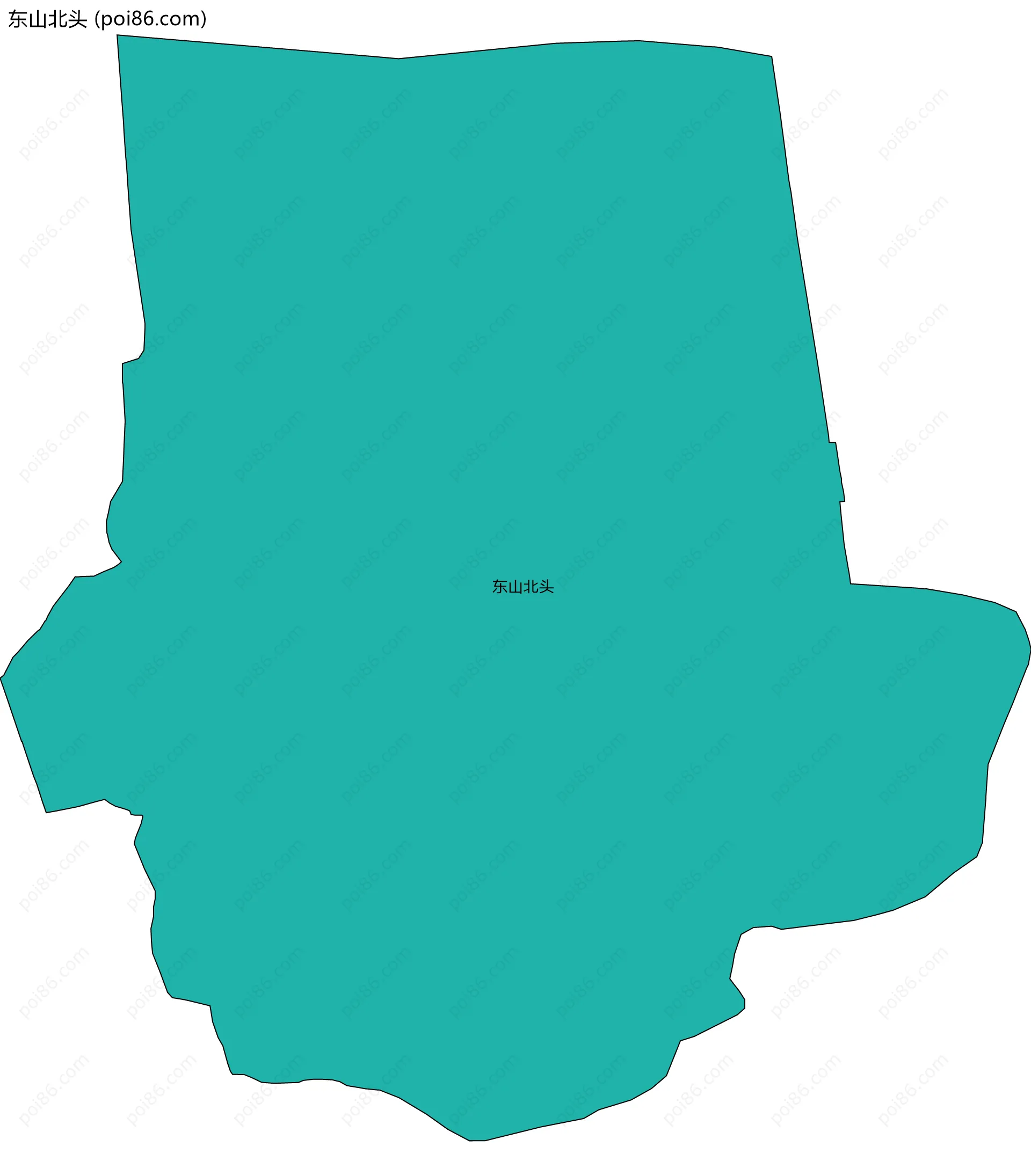 东山北头边界地图