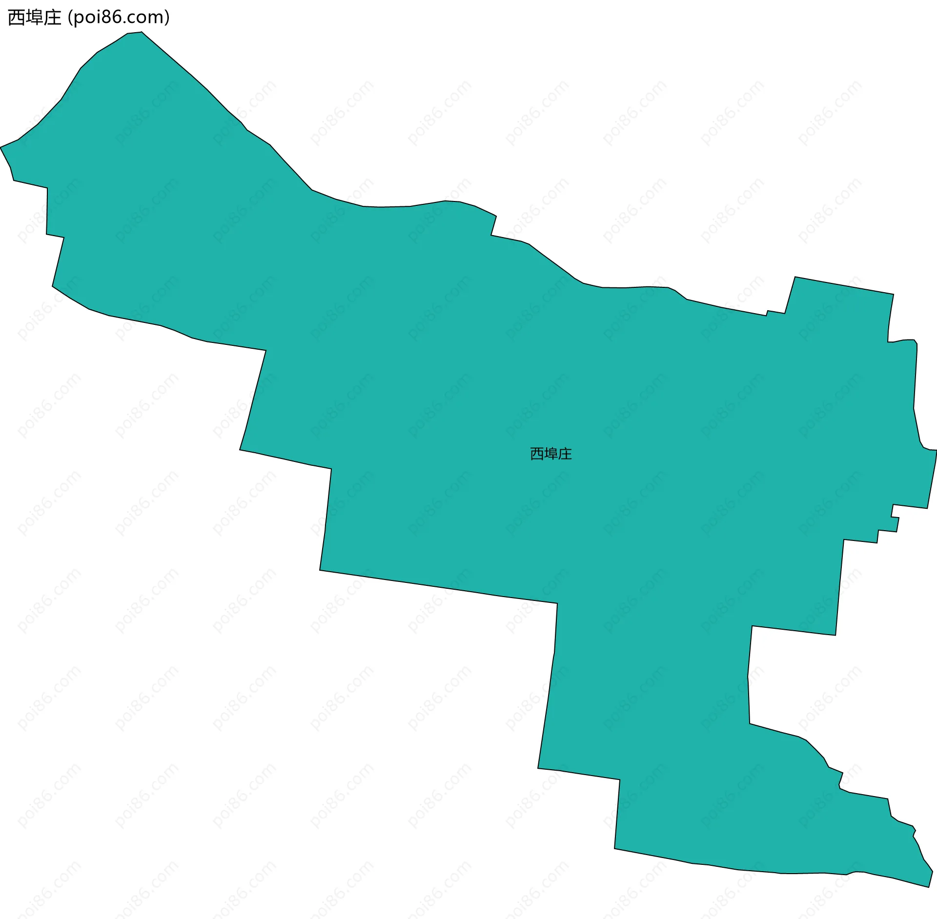 西埠庄边界地图