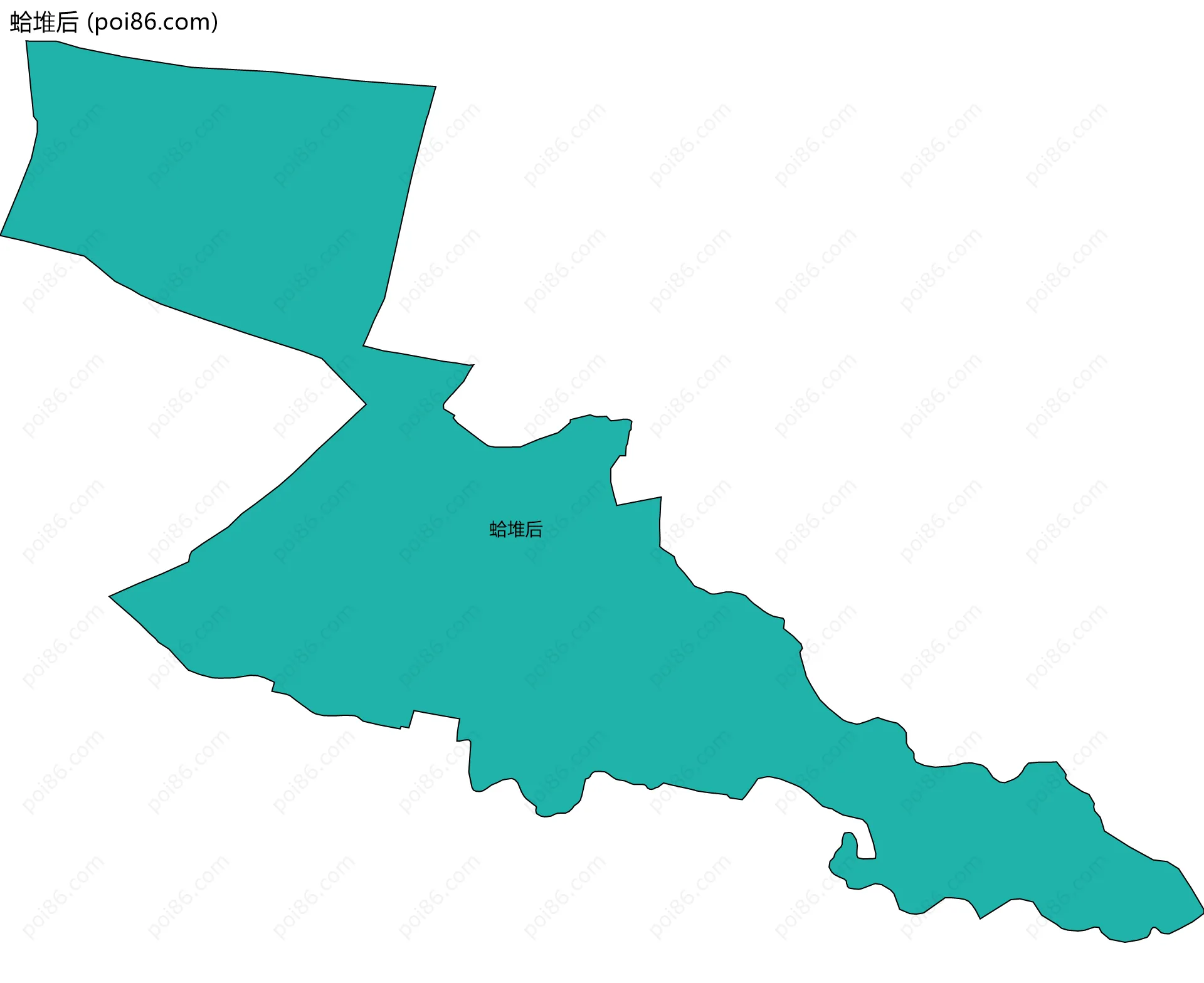 蛤堆后边界地图