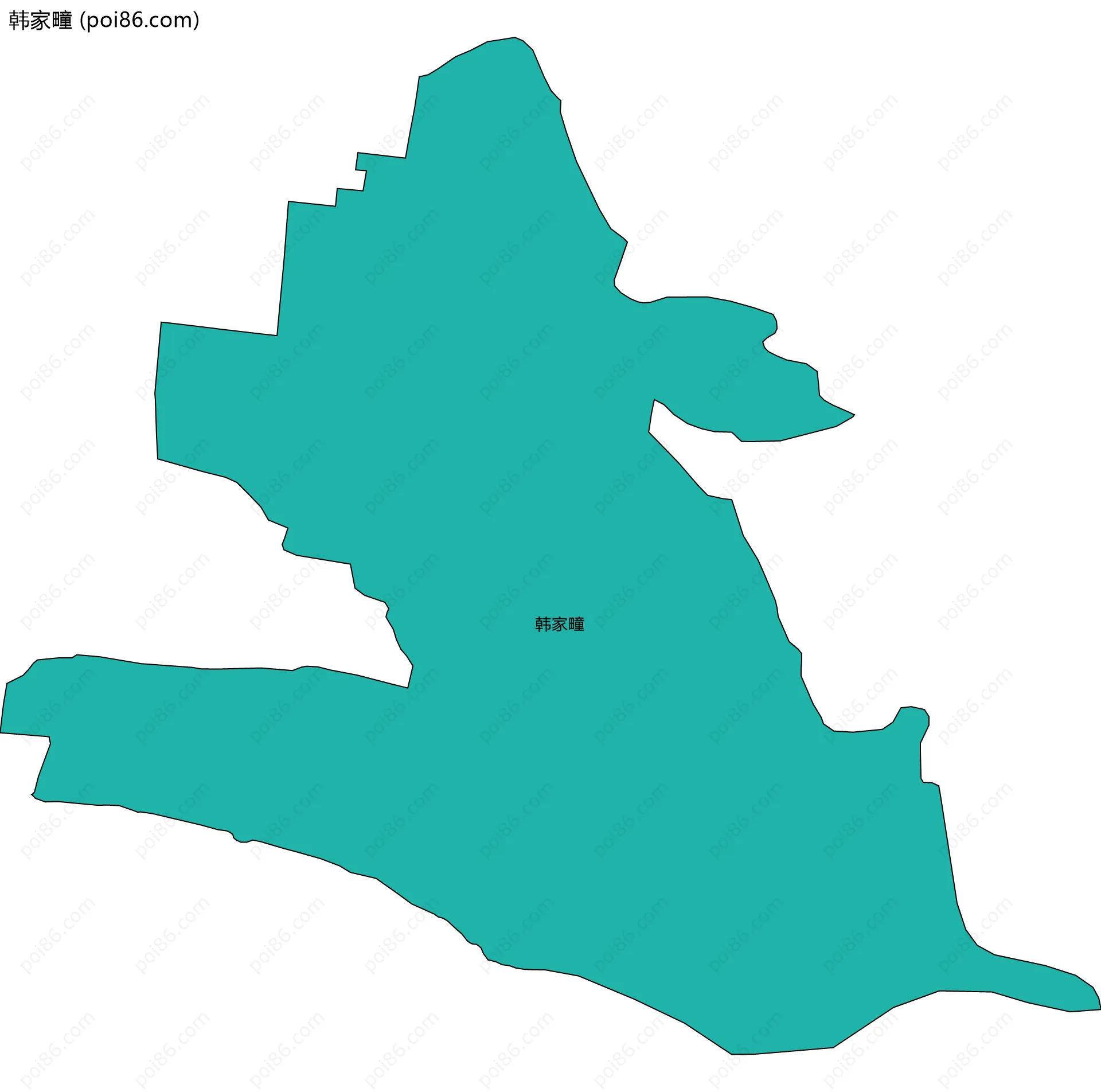 韩家疃边界地图