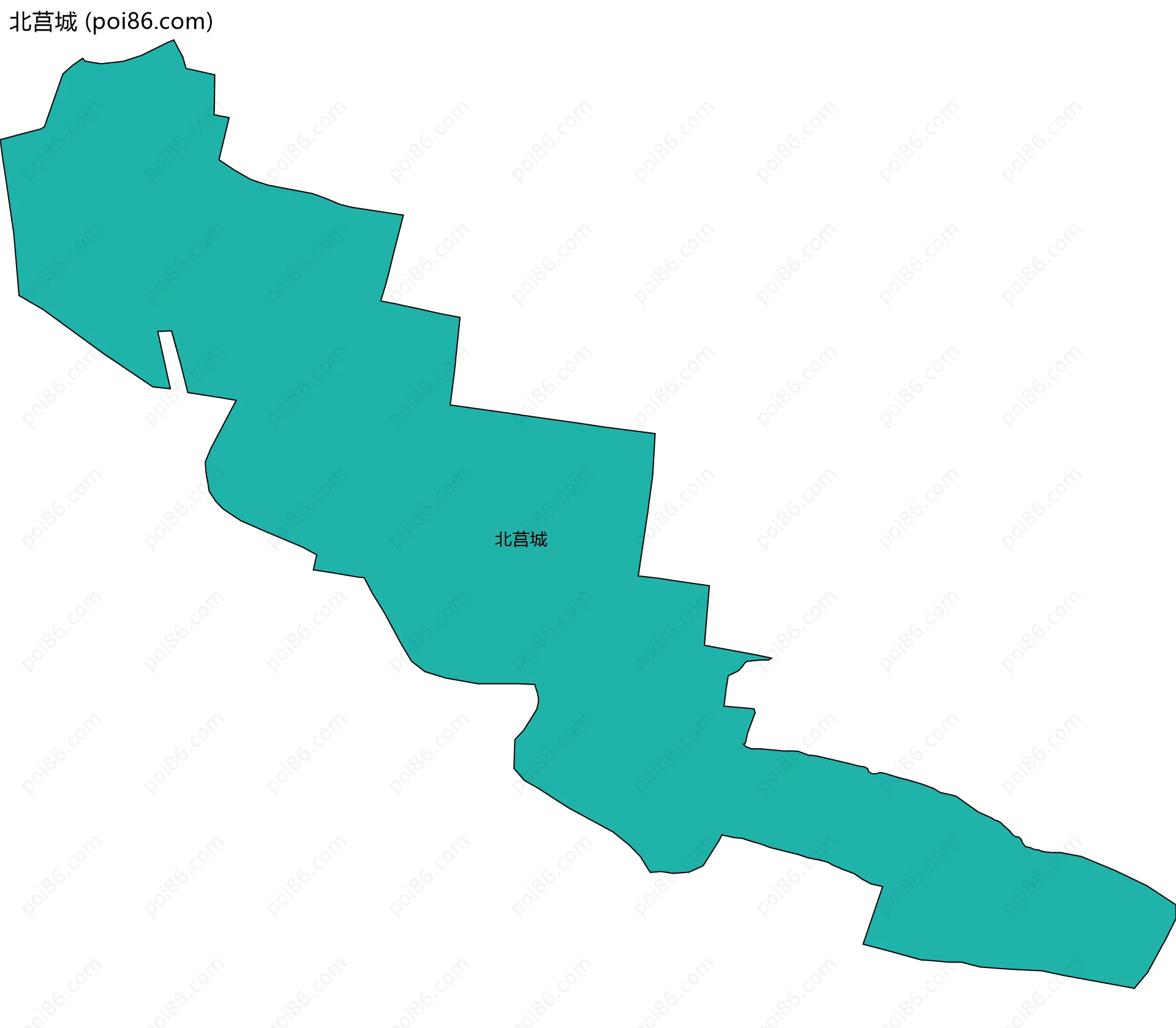 北莒城边界地图