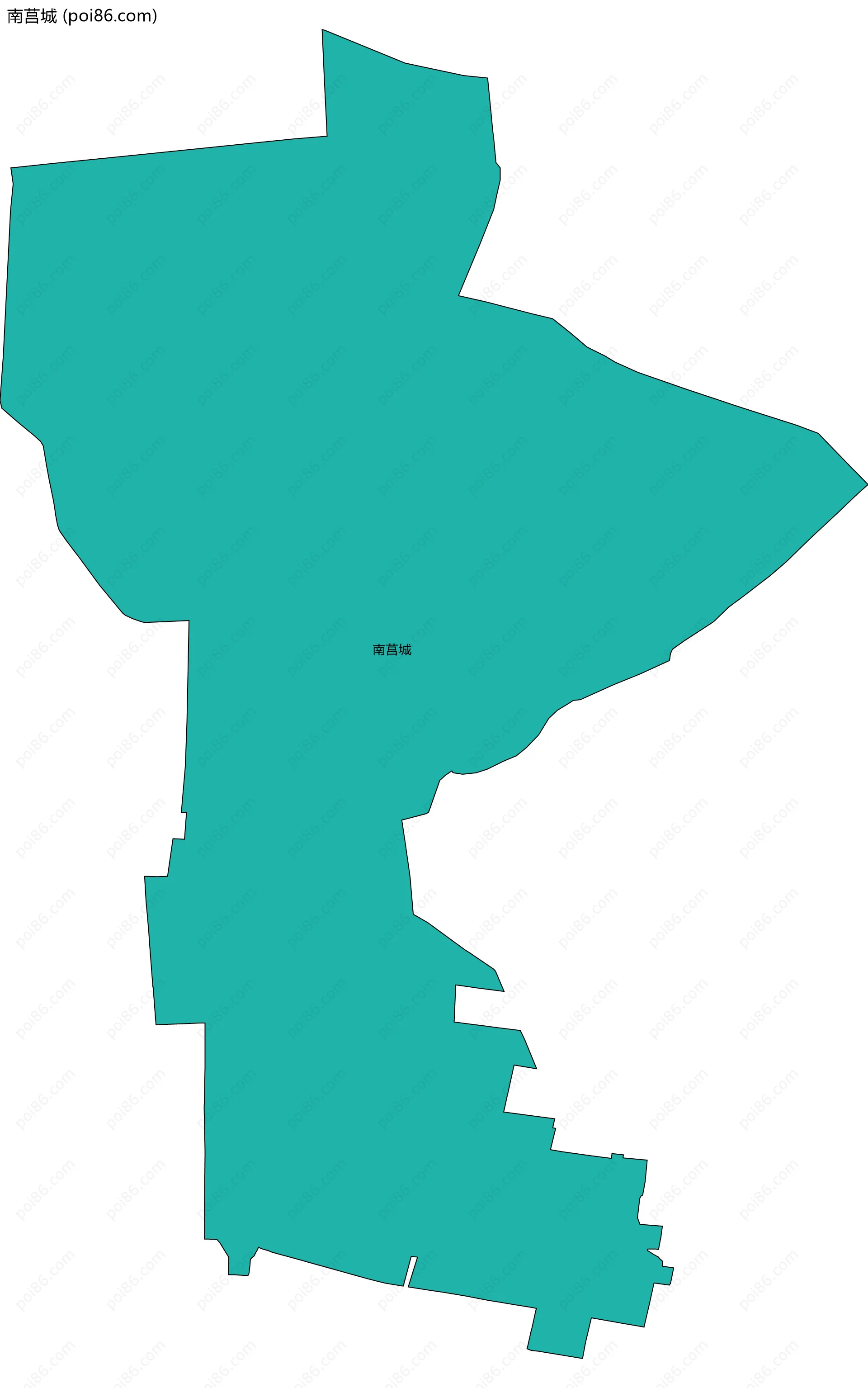 南莒城边界地图