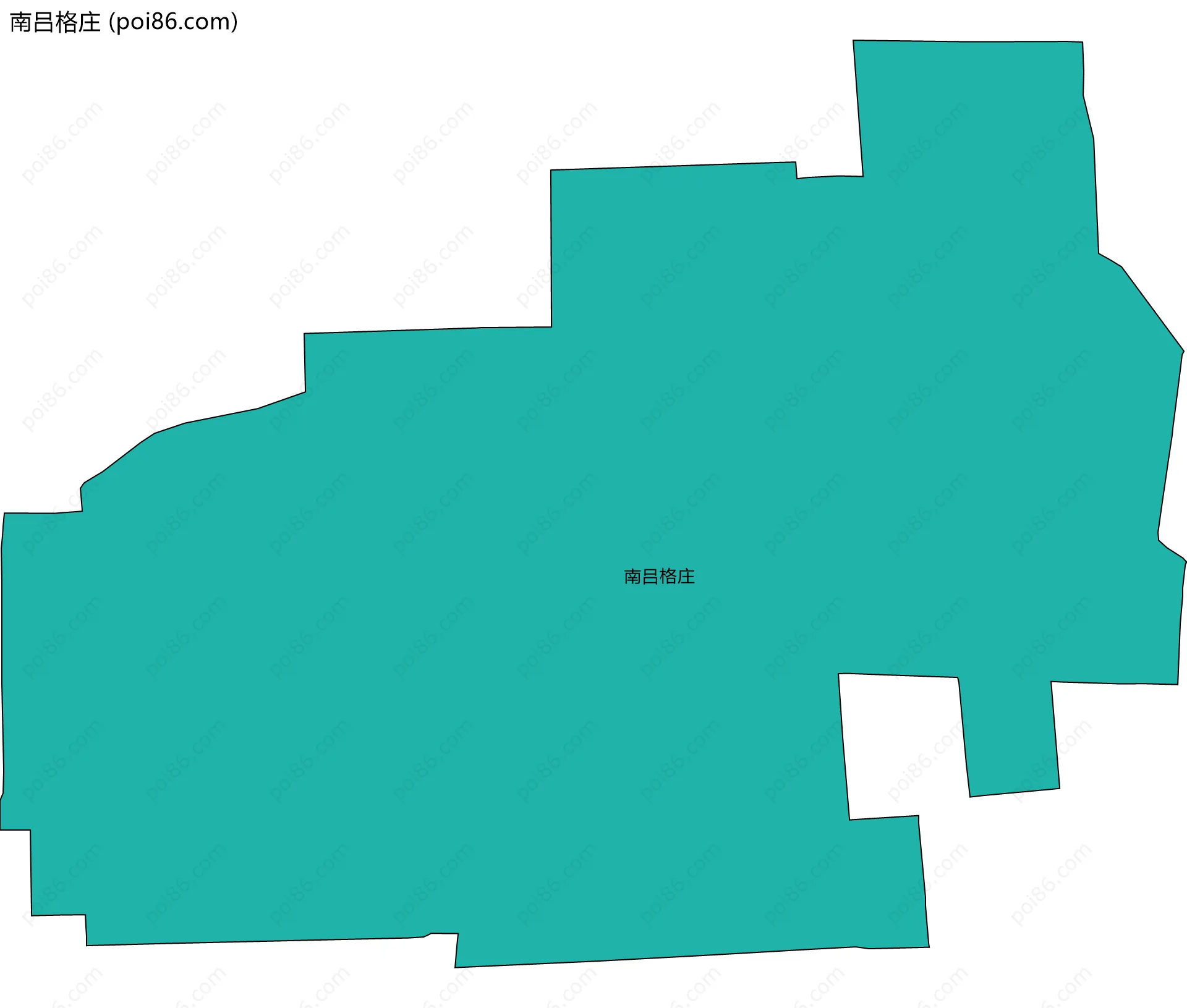 南吕格庄边界地图