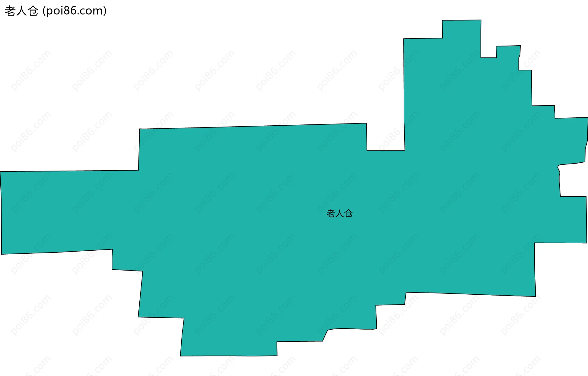 老人仓边界地图