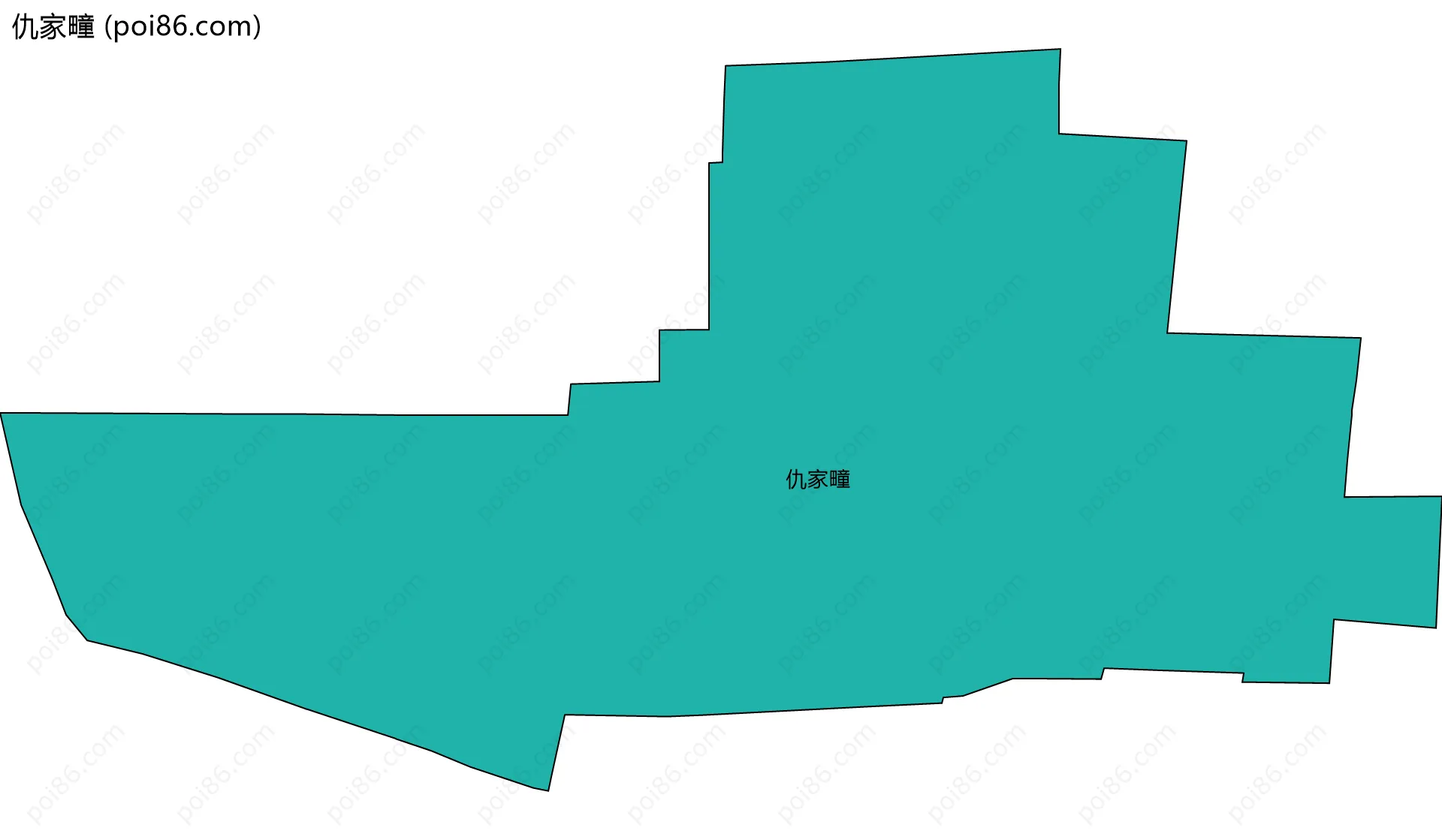 仇家疃边界地图