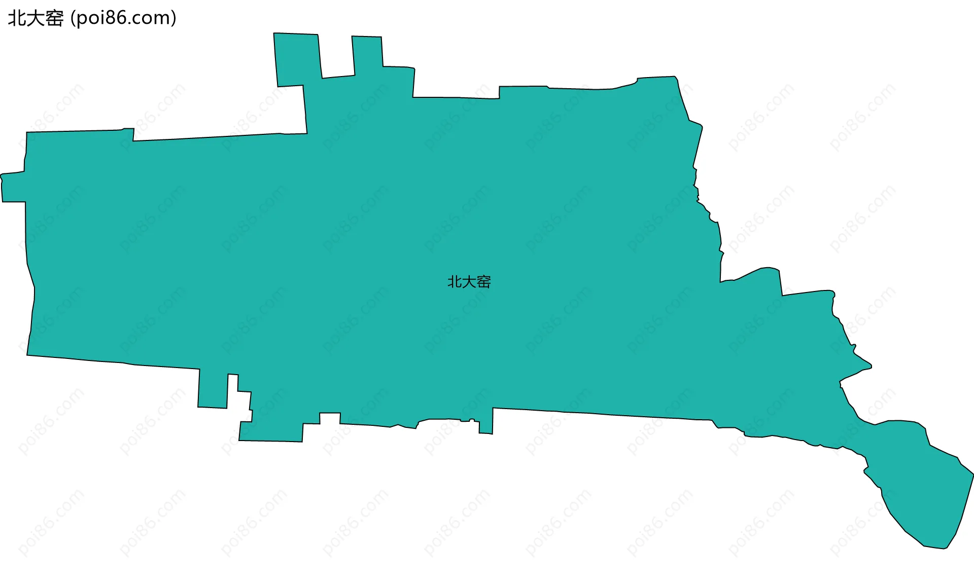 北大窑边界地图