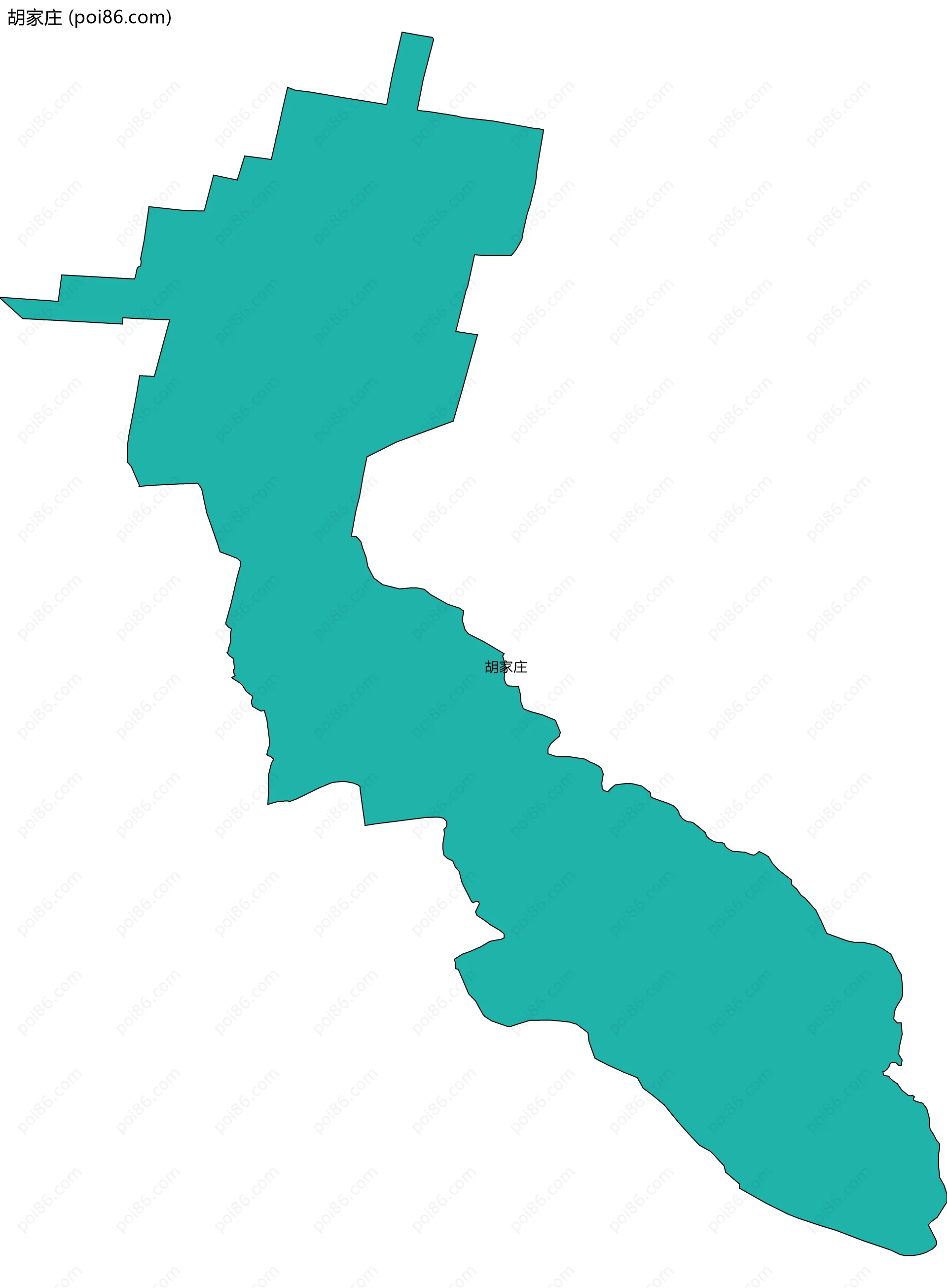 胡家庄边界地图
