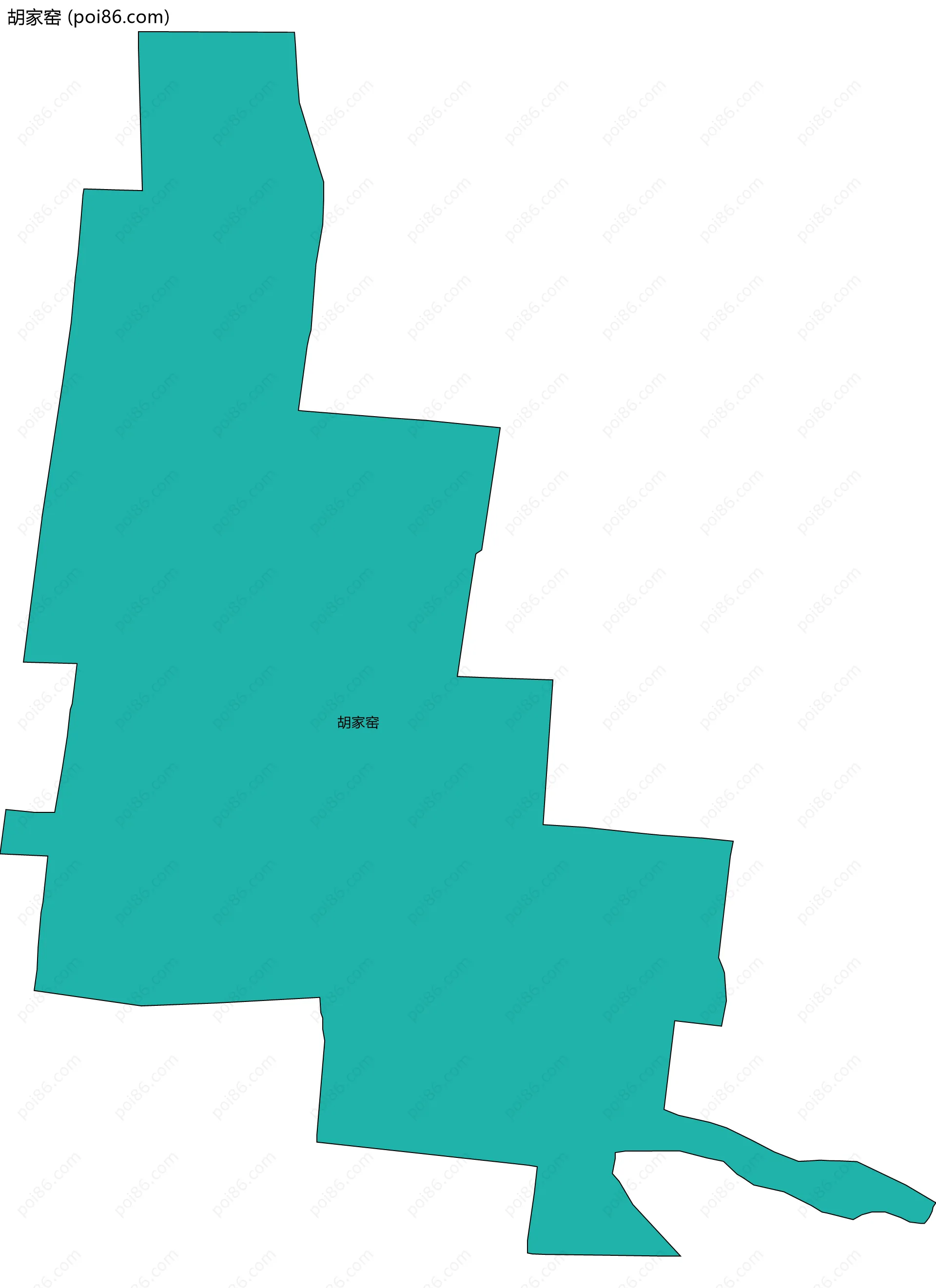 胡家窑边界地图