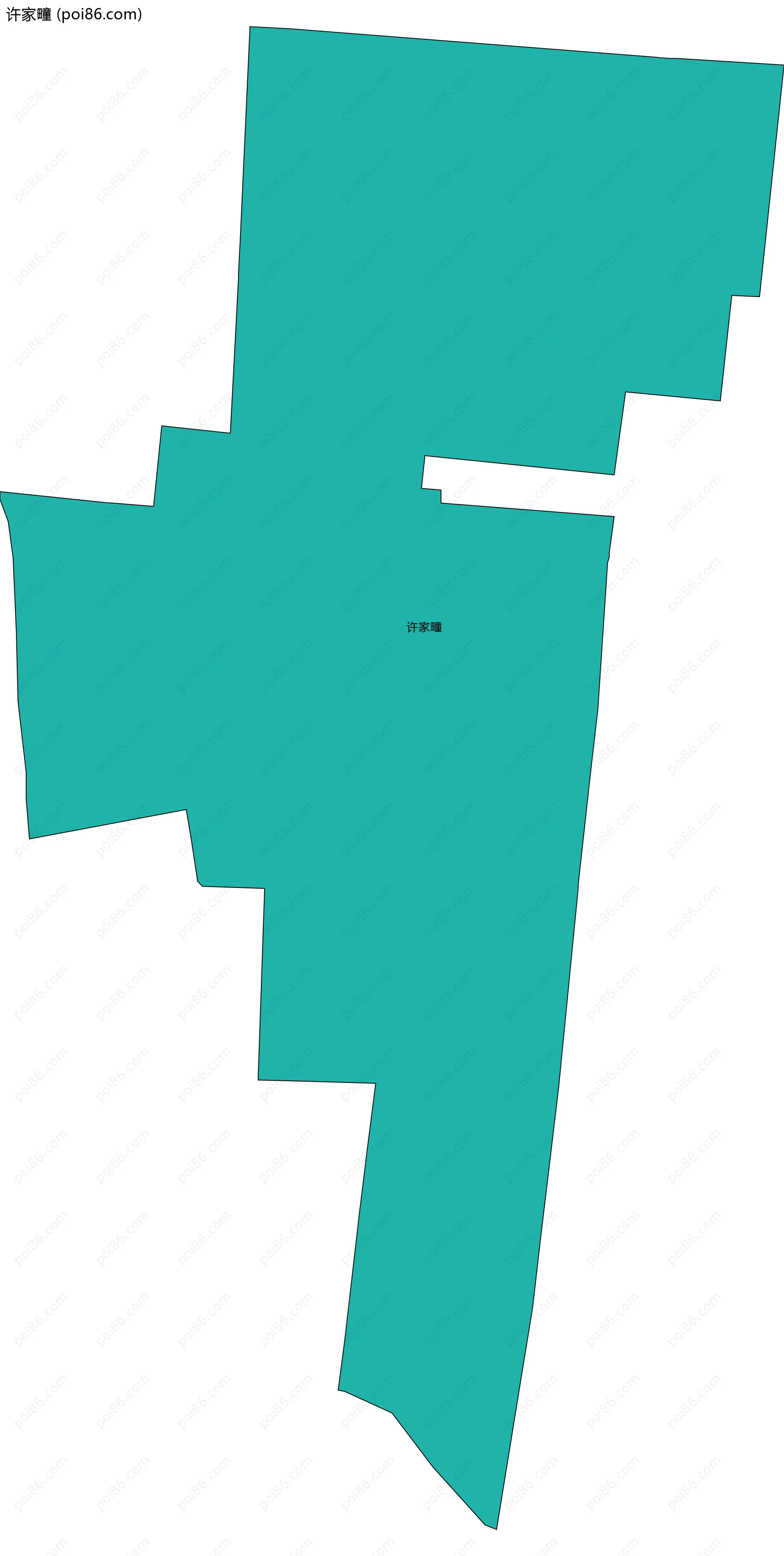 许家疃边界地图