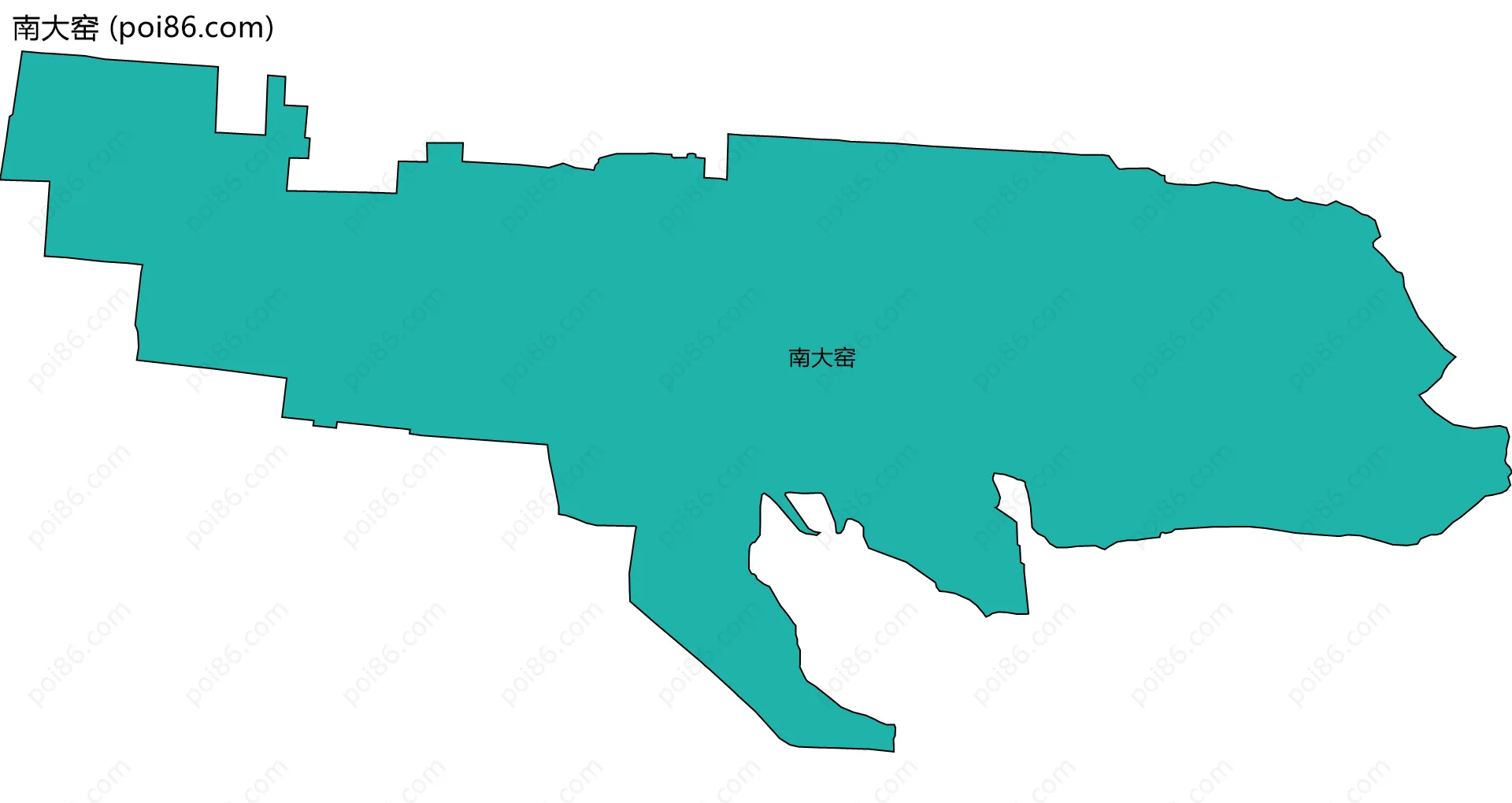 南大窑边界地图