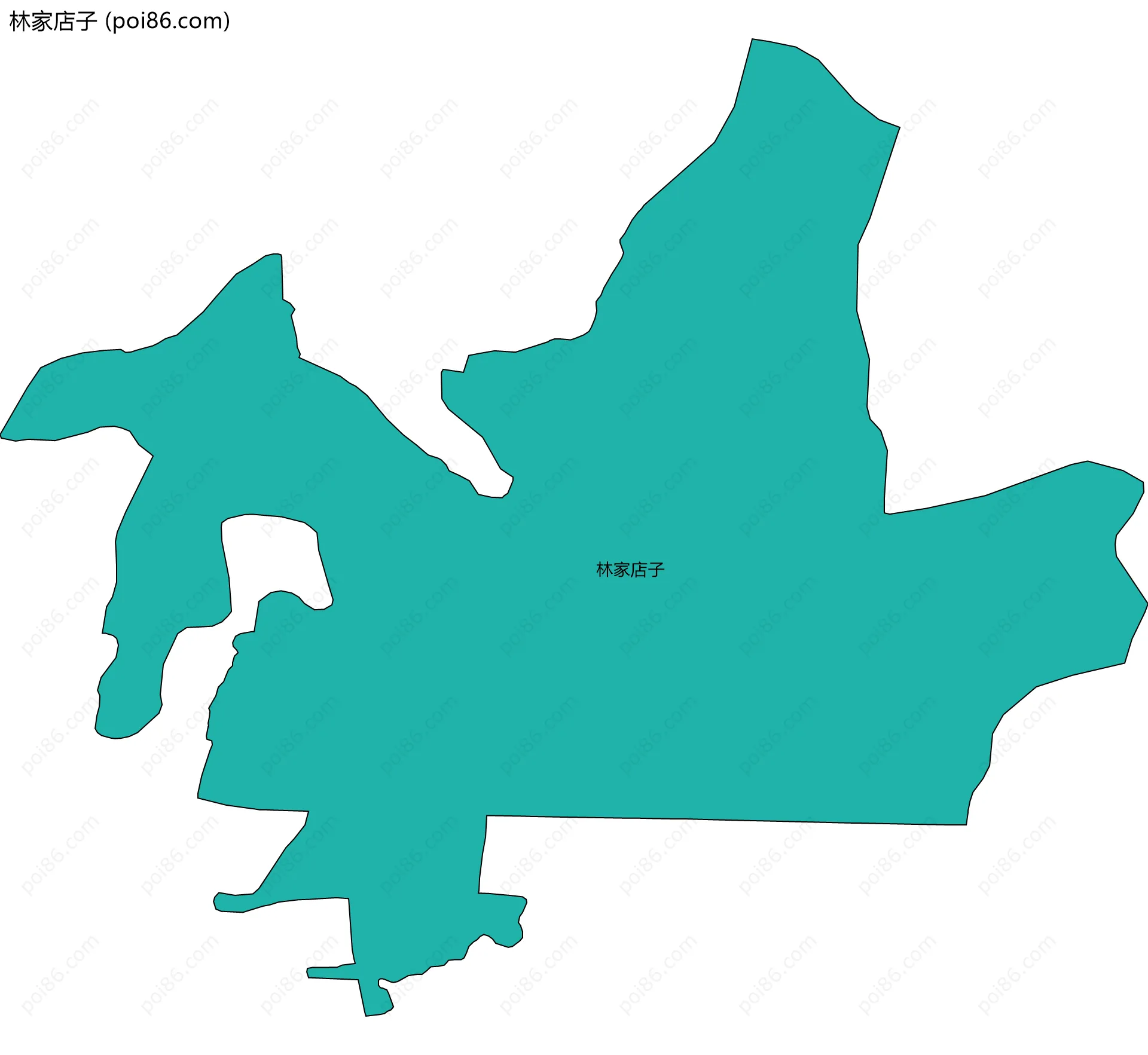 林家店子边界地图