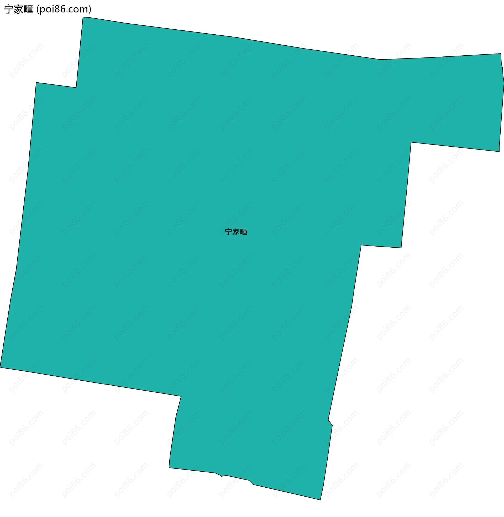 宁家疃边界地图